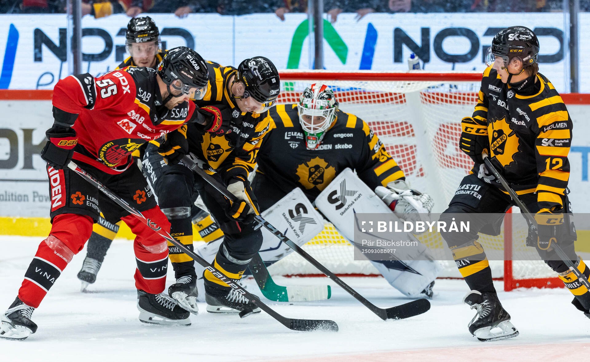 Luleås Kasper Kotkansalo mot Skellefteås Lars Bryggman