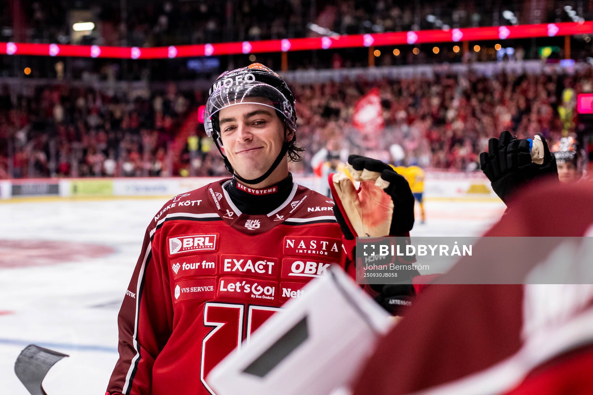 Örebros Luke Martin jublar vid 4-1