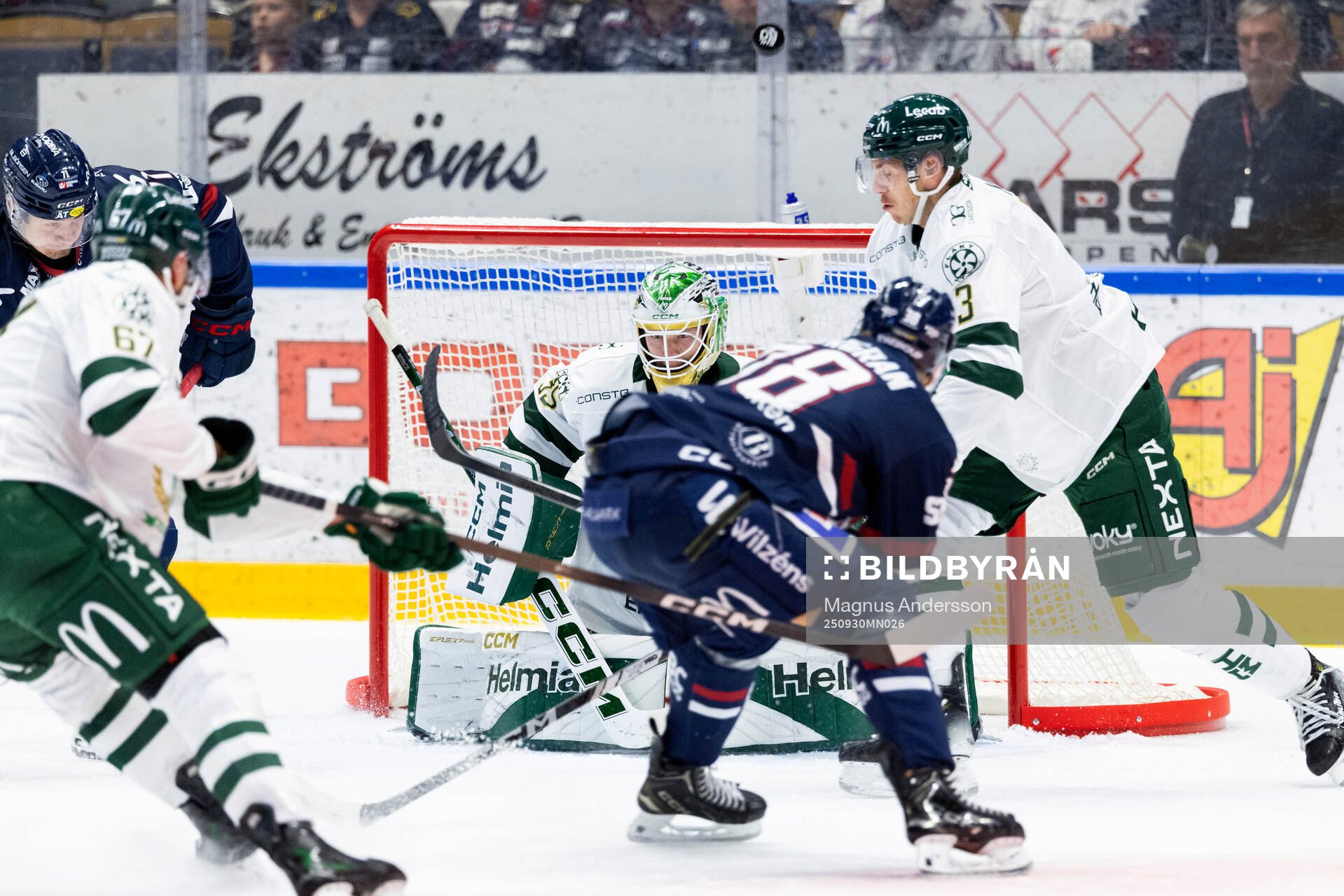 Färjestads målvakt Melker Thelin