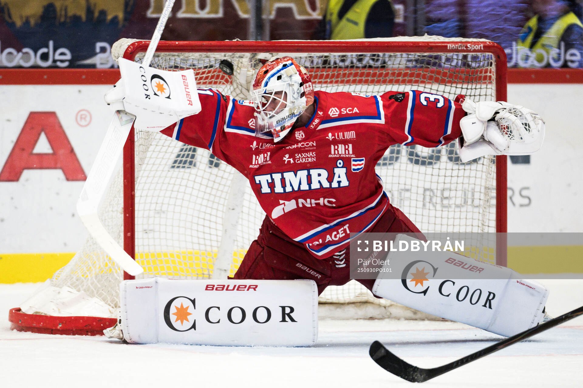 Timrås målvakt Tim Juel släpper in 1-2