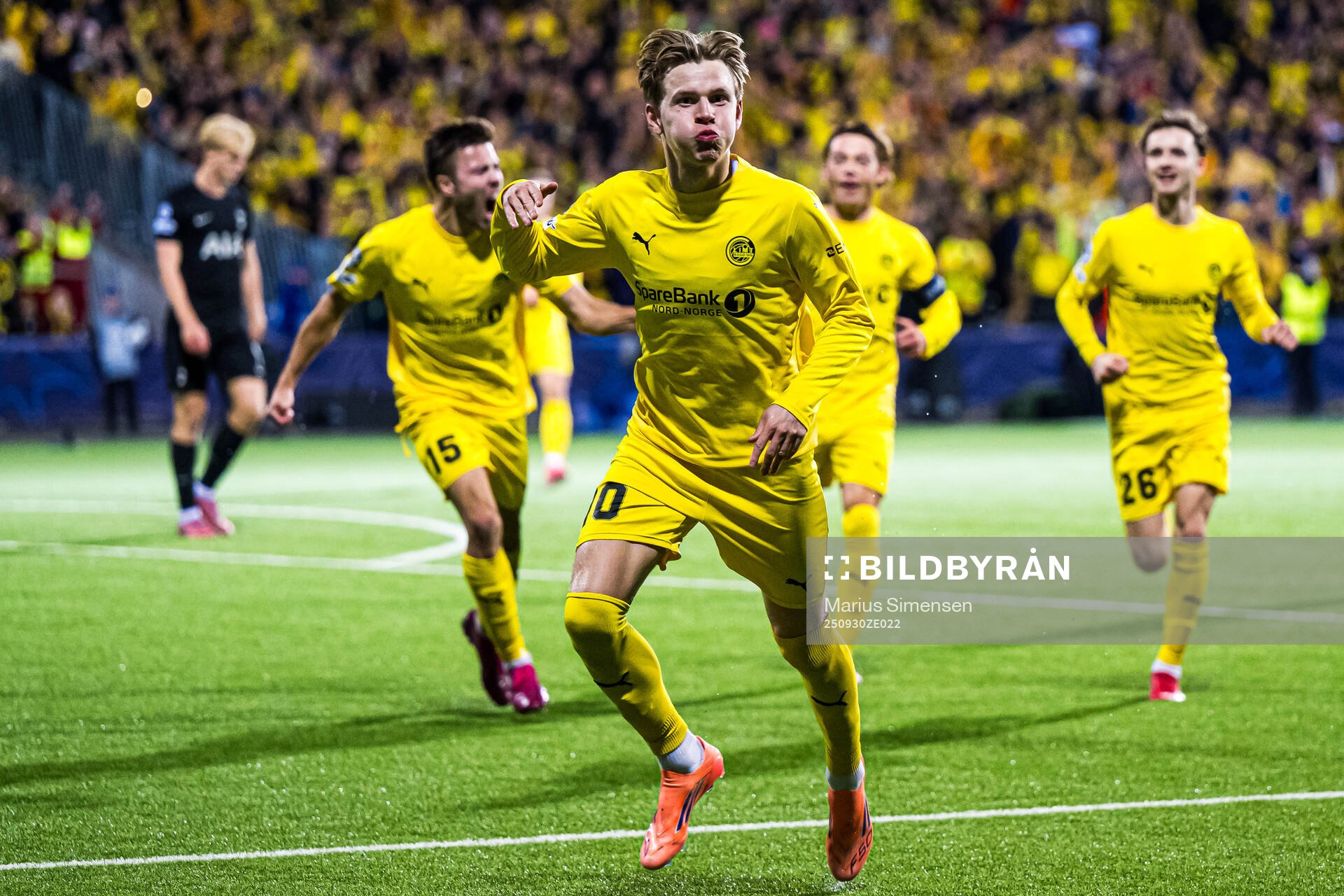 Jens Petter Hauge of Bodø/Glimt celebrates
