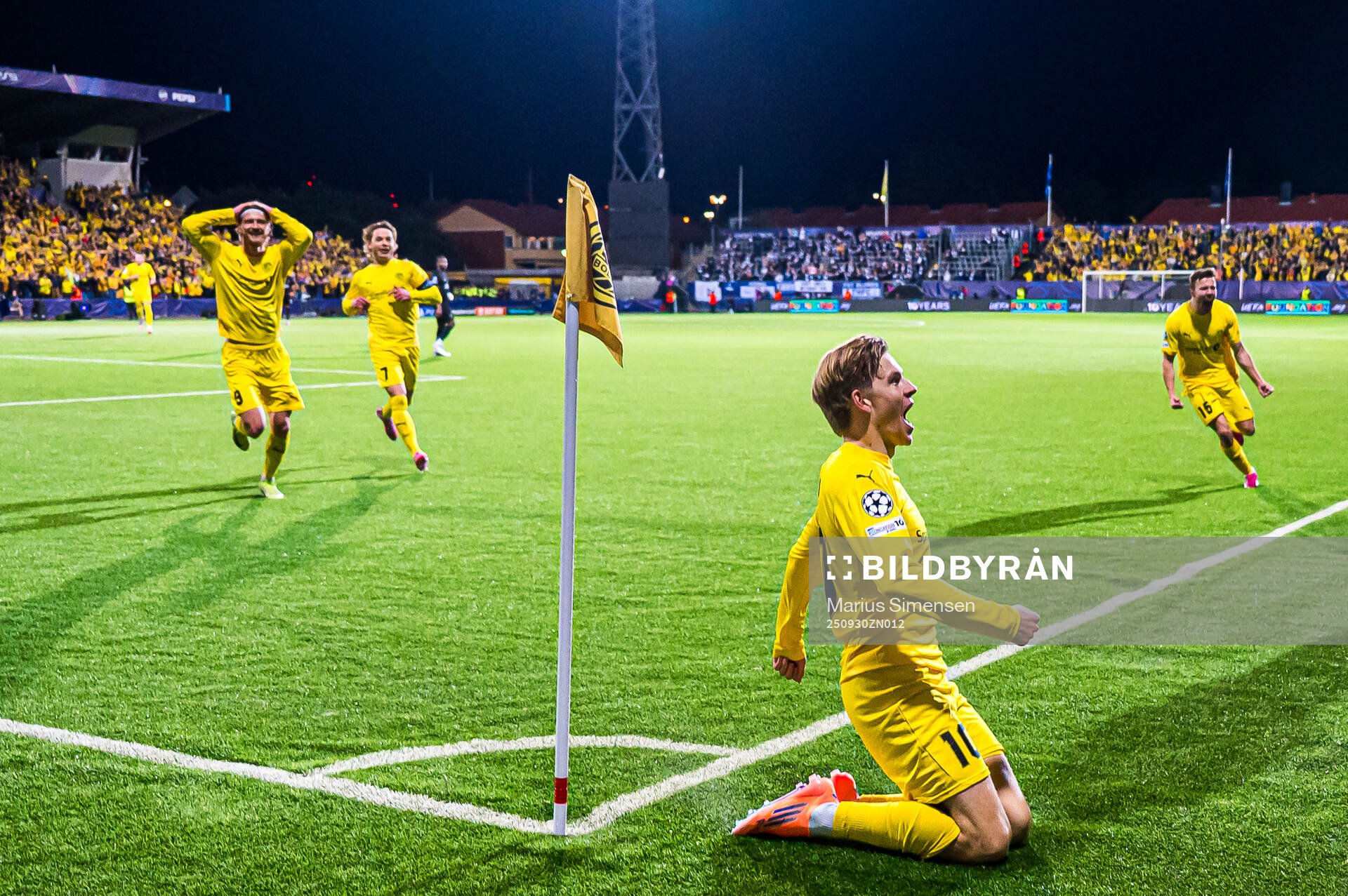 Jens Petter Hauge of Bodø/Glimt celebrates