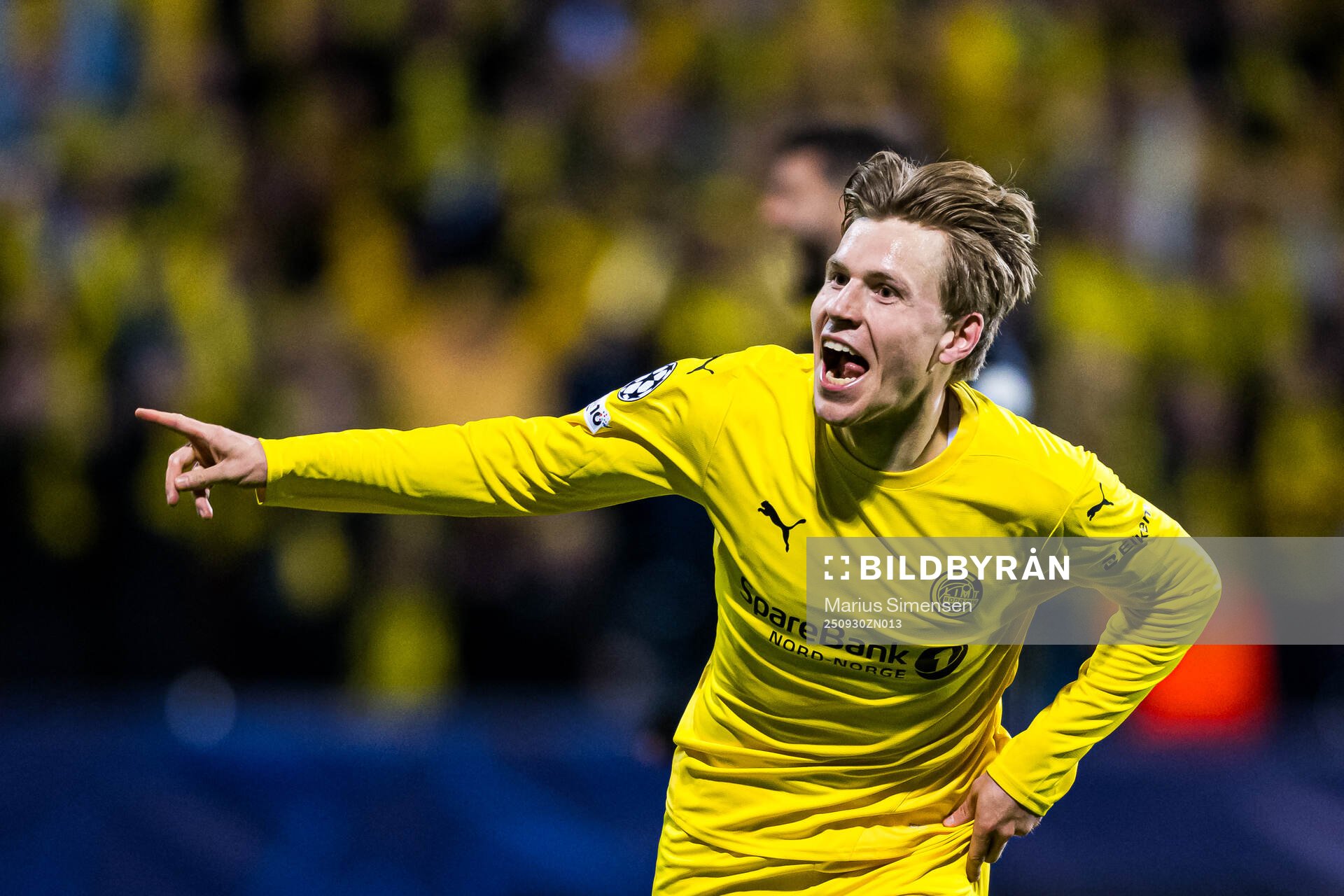 Jens Petter Hauge of Bodø/Glimt celebrates