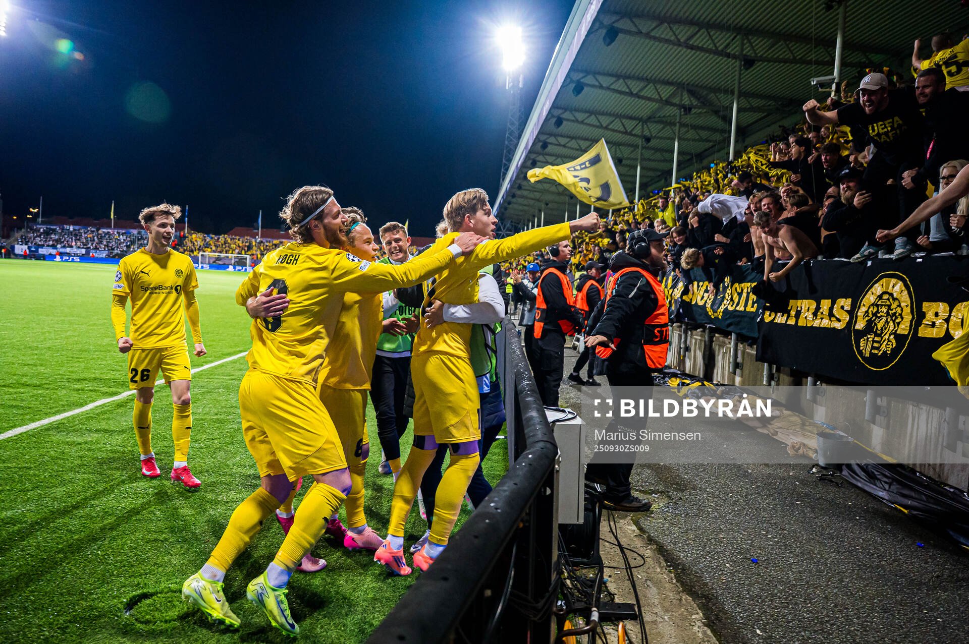 Jens Petter Hauge of Bodø/Glimt celebrates