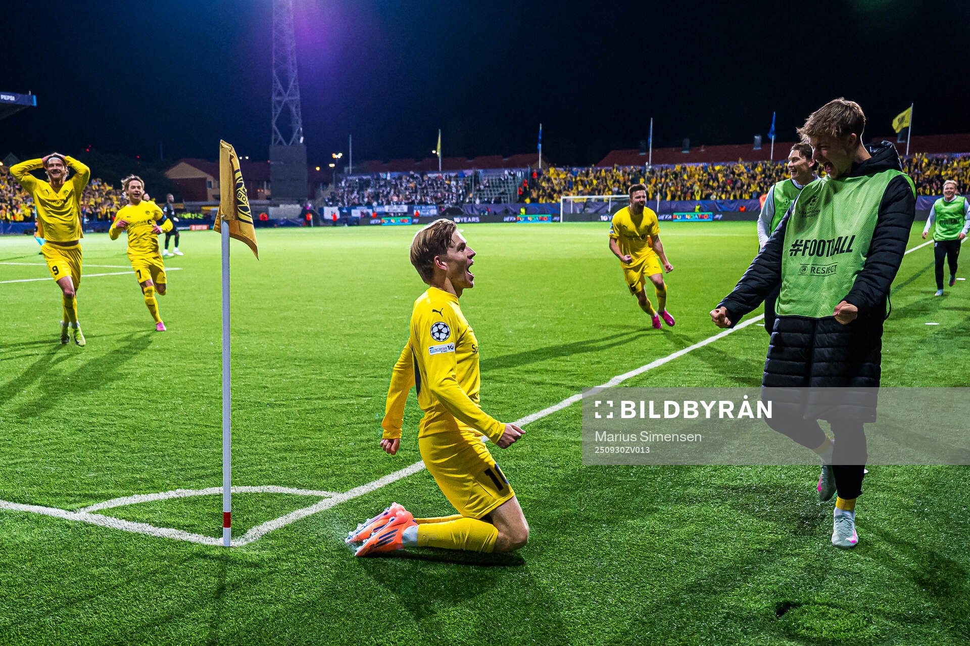 Jens Petter Hauge of Bodø/Glimt celebrates