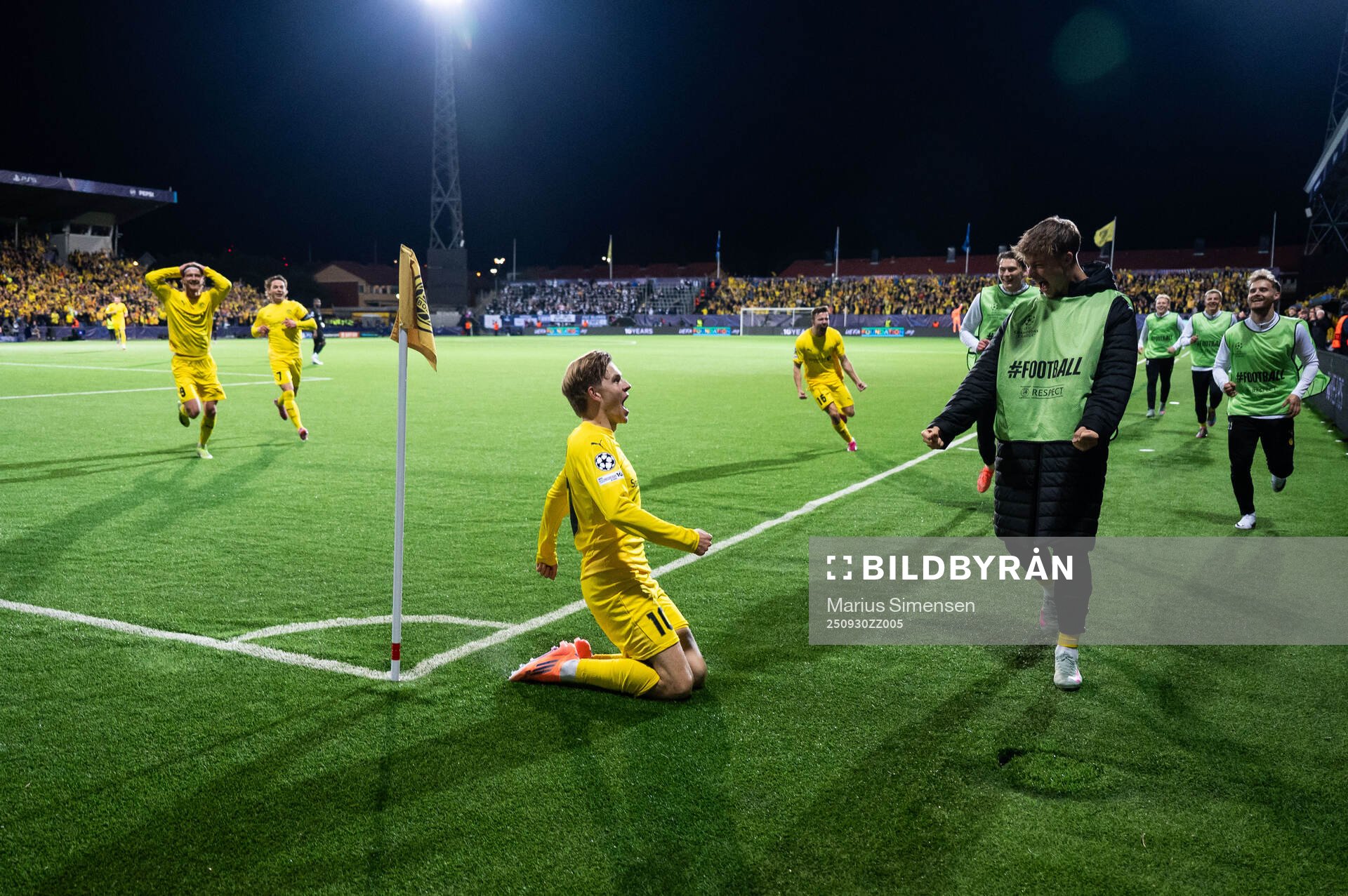 Jens Petter Hauge of Bodø/Glimt celebrates
