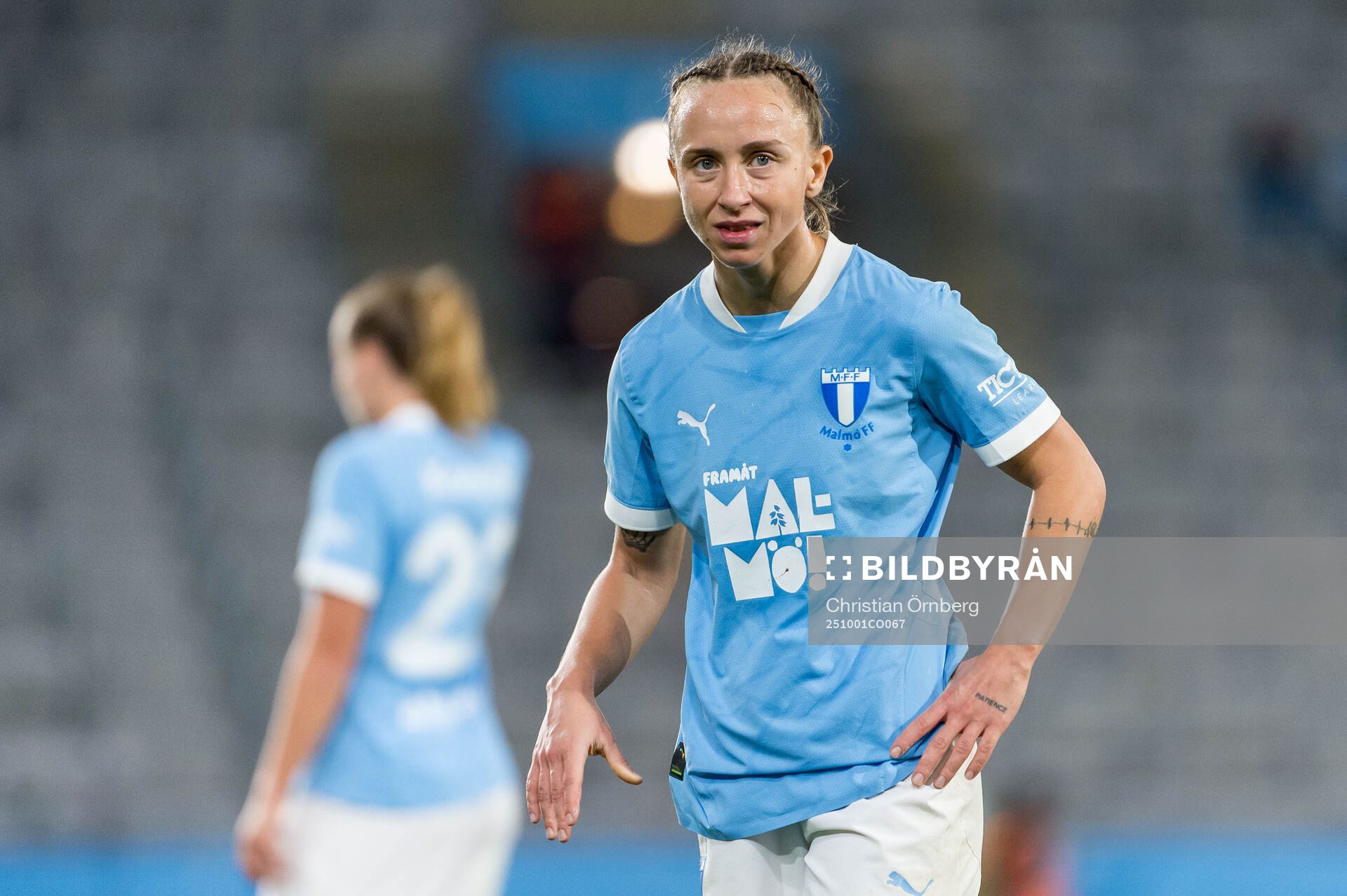 Malmö FFs Miljana Ivanovic deppar