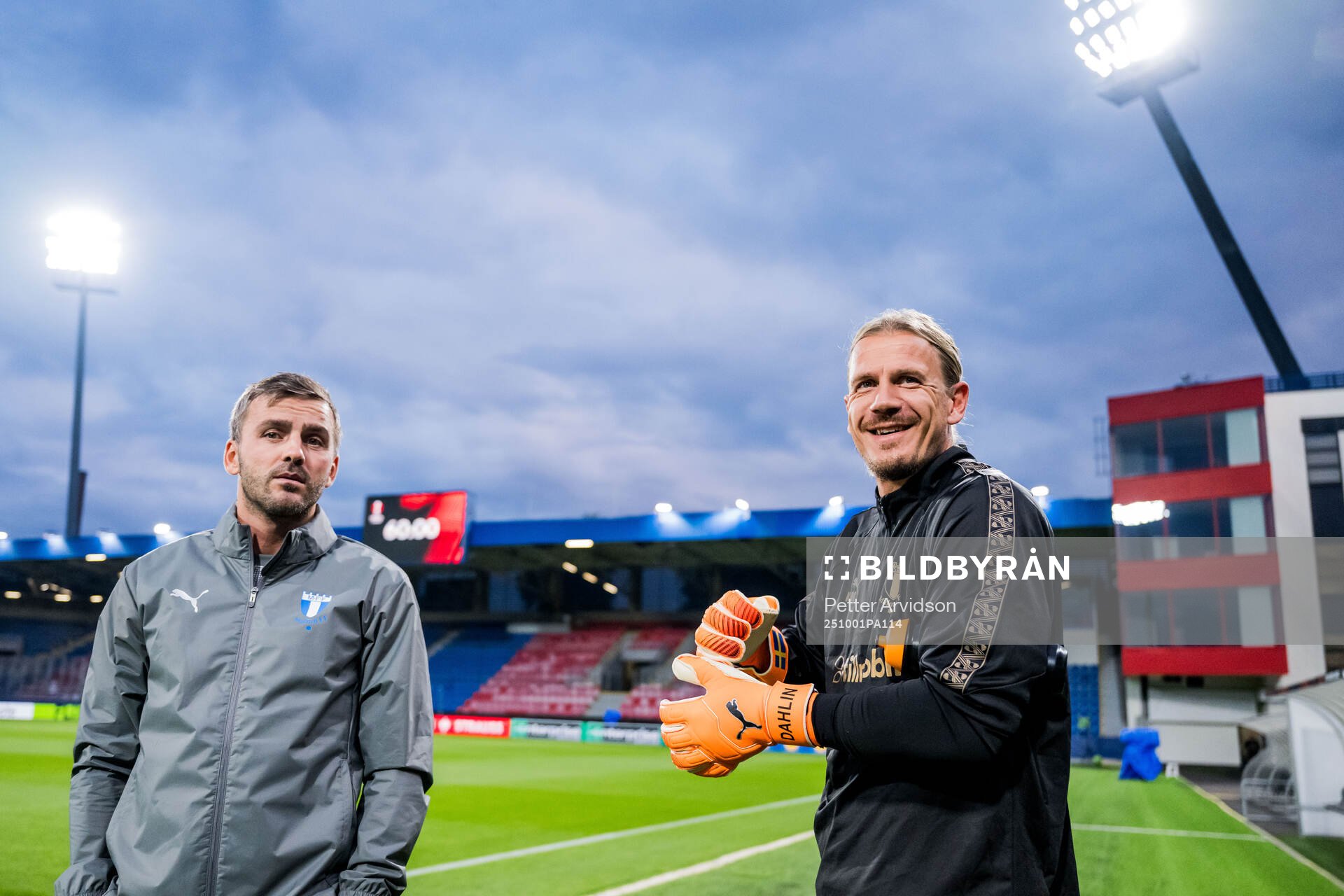 Goalkeeper coach Zlatan Azinovic and Goalkeeper Johan Dahlin