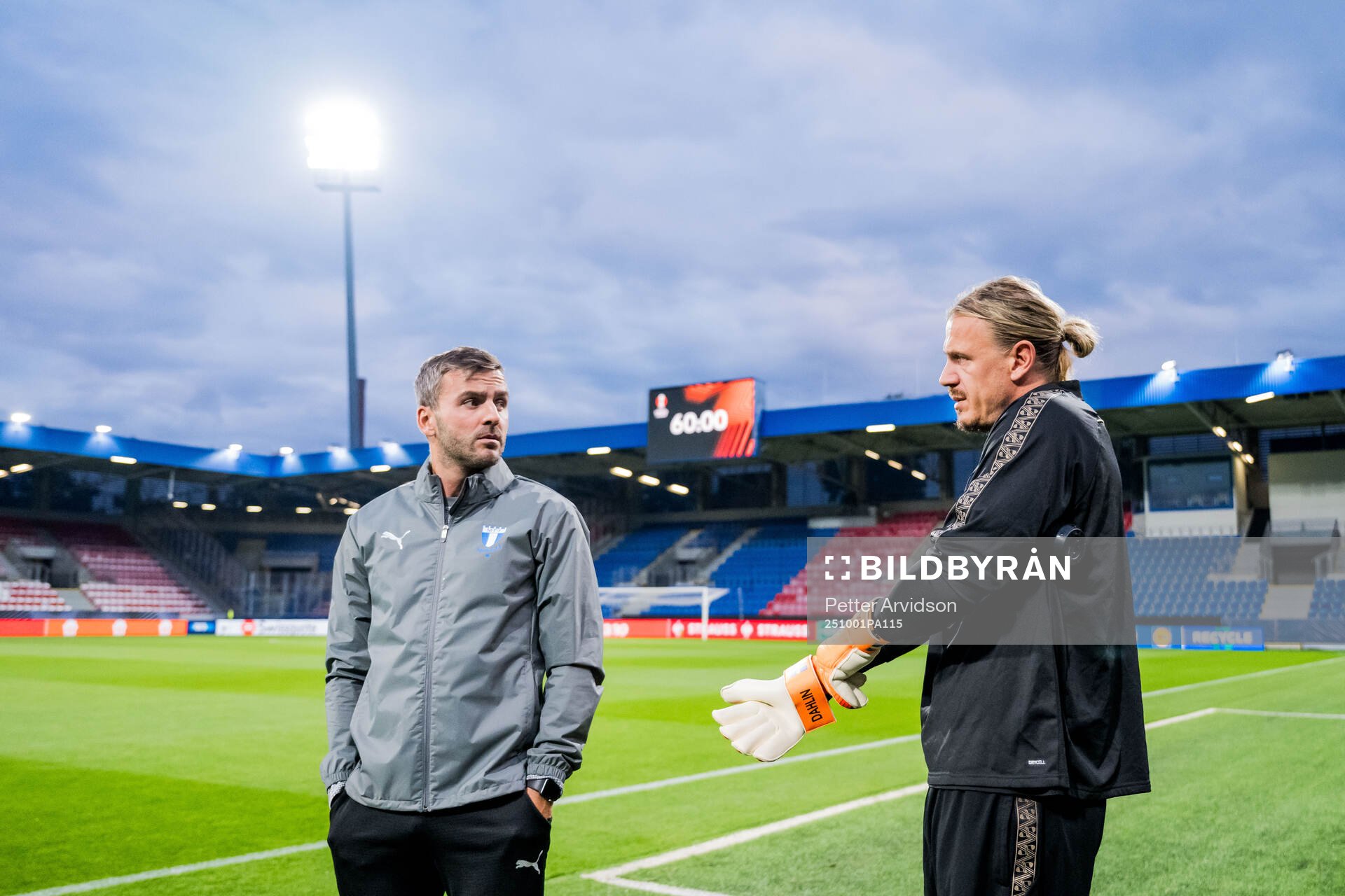 Goalkeeper coach Zlatan Azinovic and Goalkeeper Johan Dahlin
