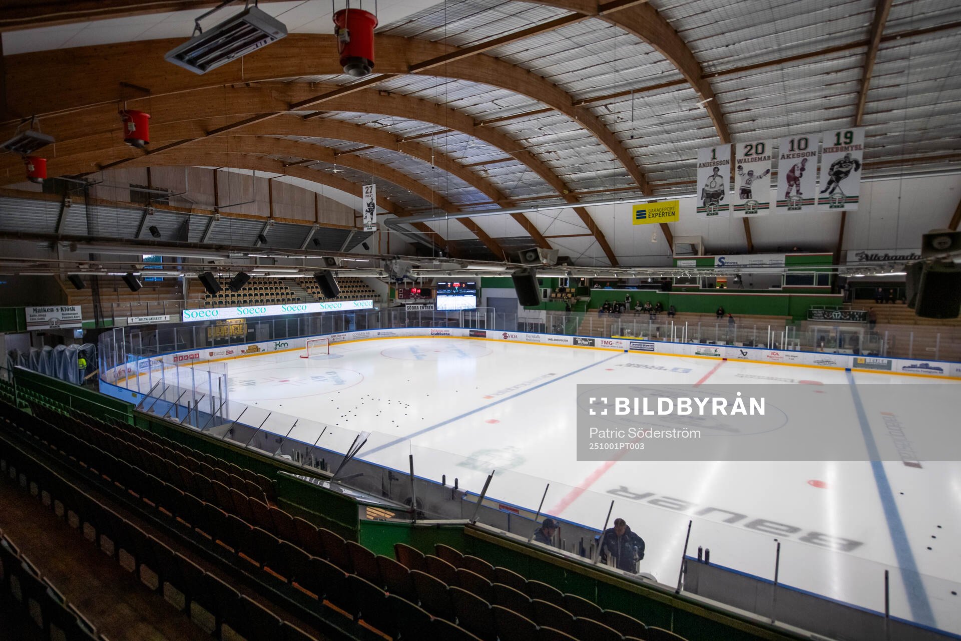 Interiör vy över arenan