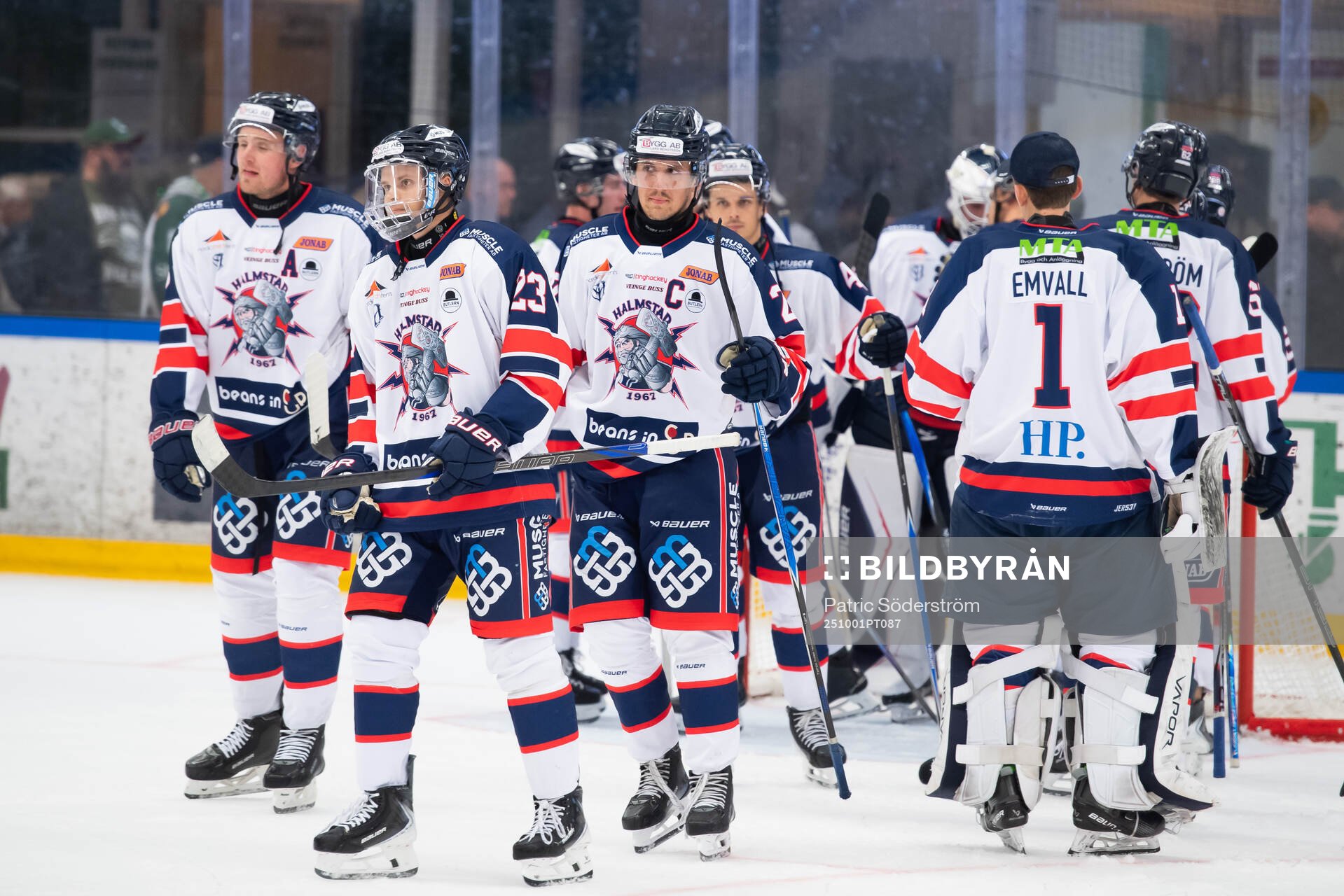 Halmstads spelare jublar