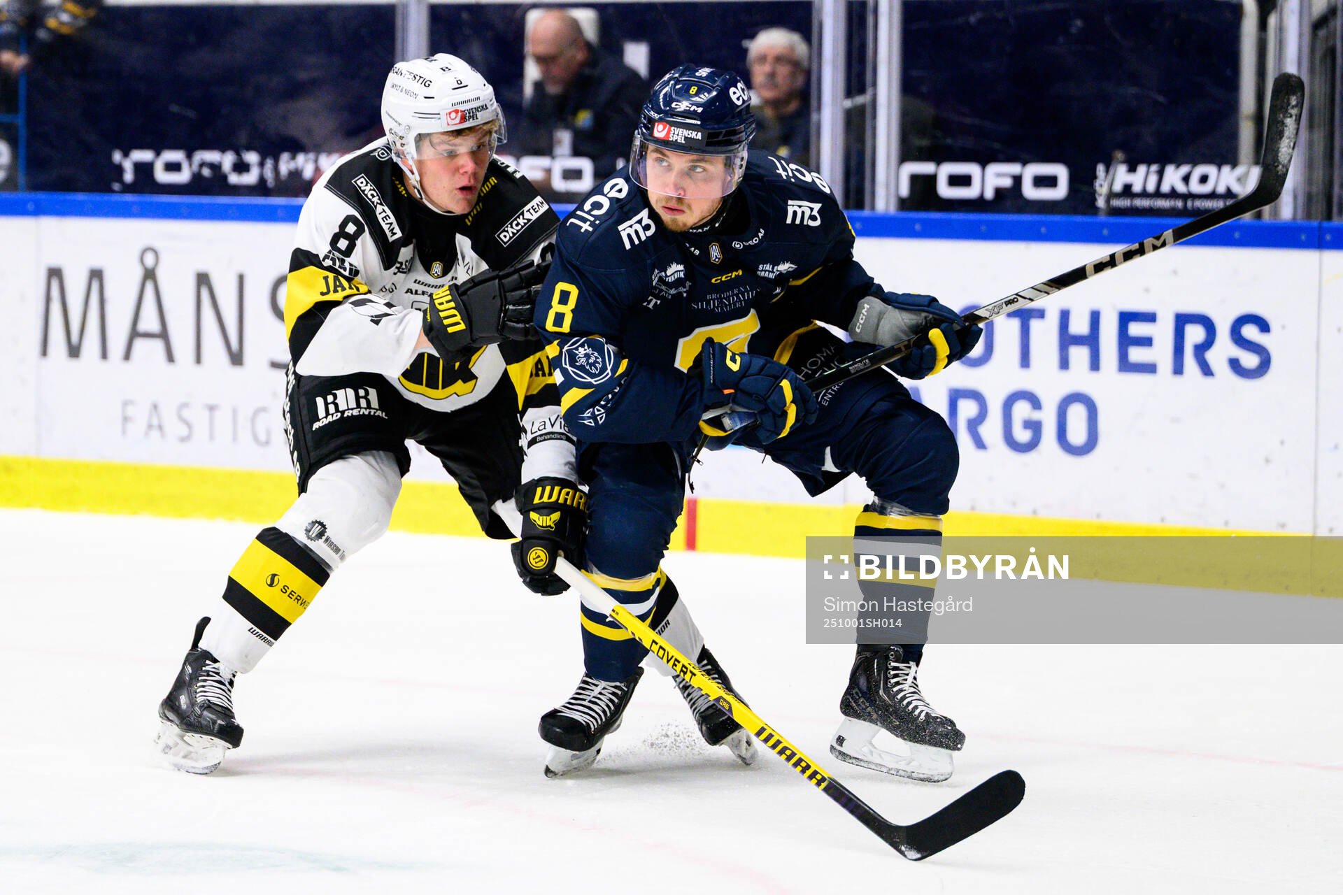 Västerås Viktor Pennerborn och Södertäljes William Wiå