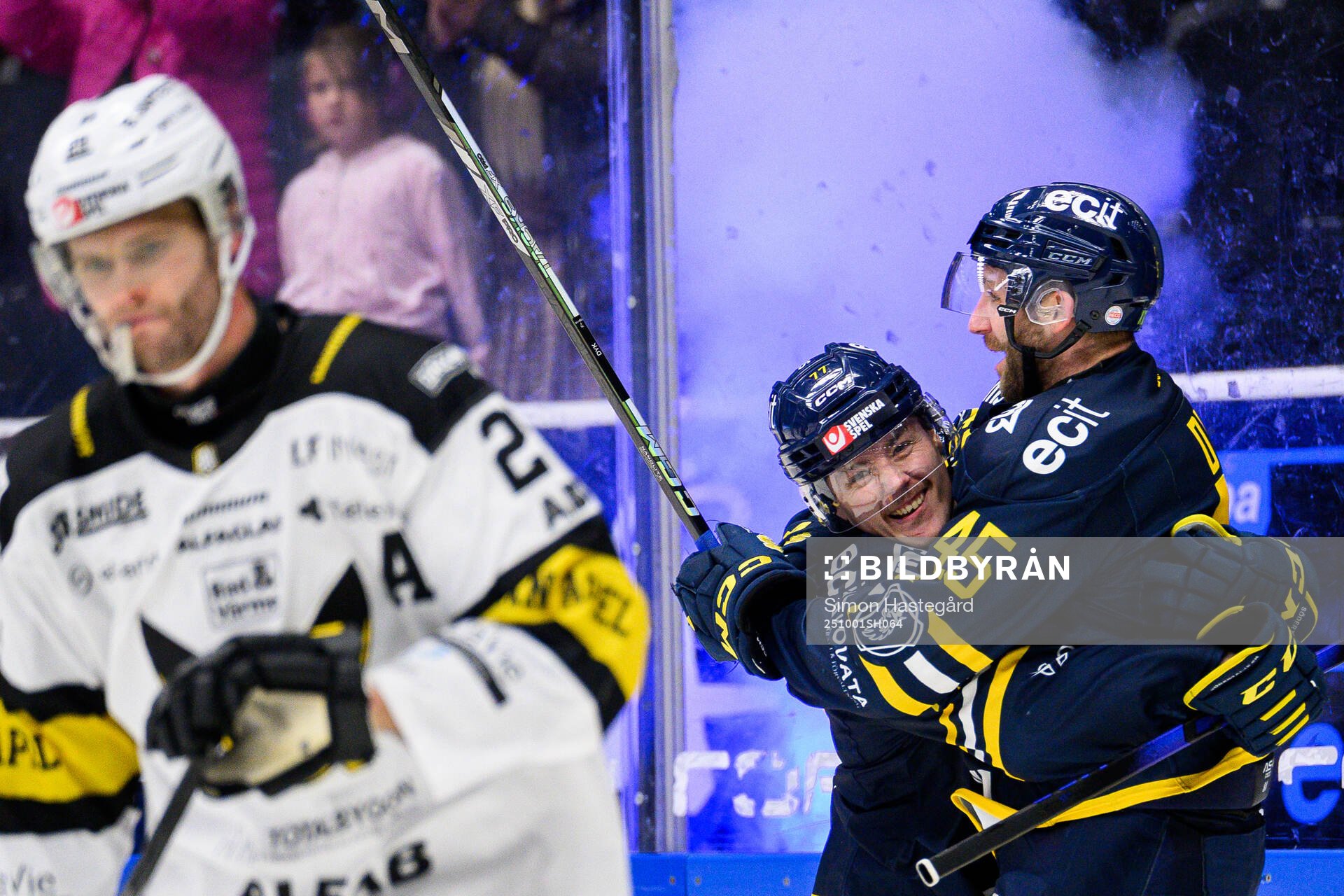 Södertäljes Brett Stapley och Sebastian Dyk Södertäljes