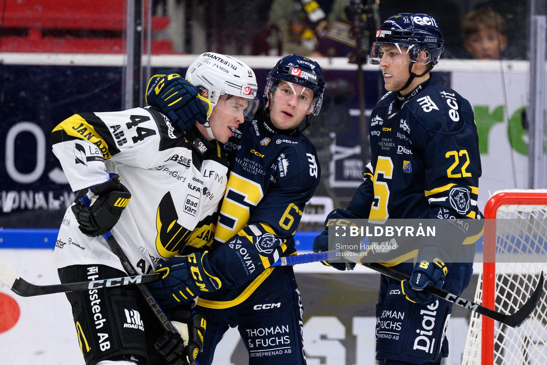 Västerås Oscar Lawner i en kamp mot Södertäljes Mitch