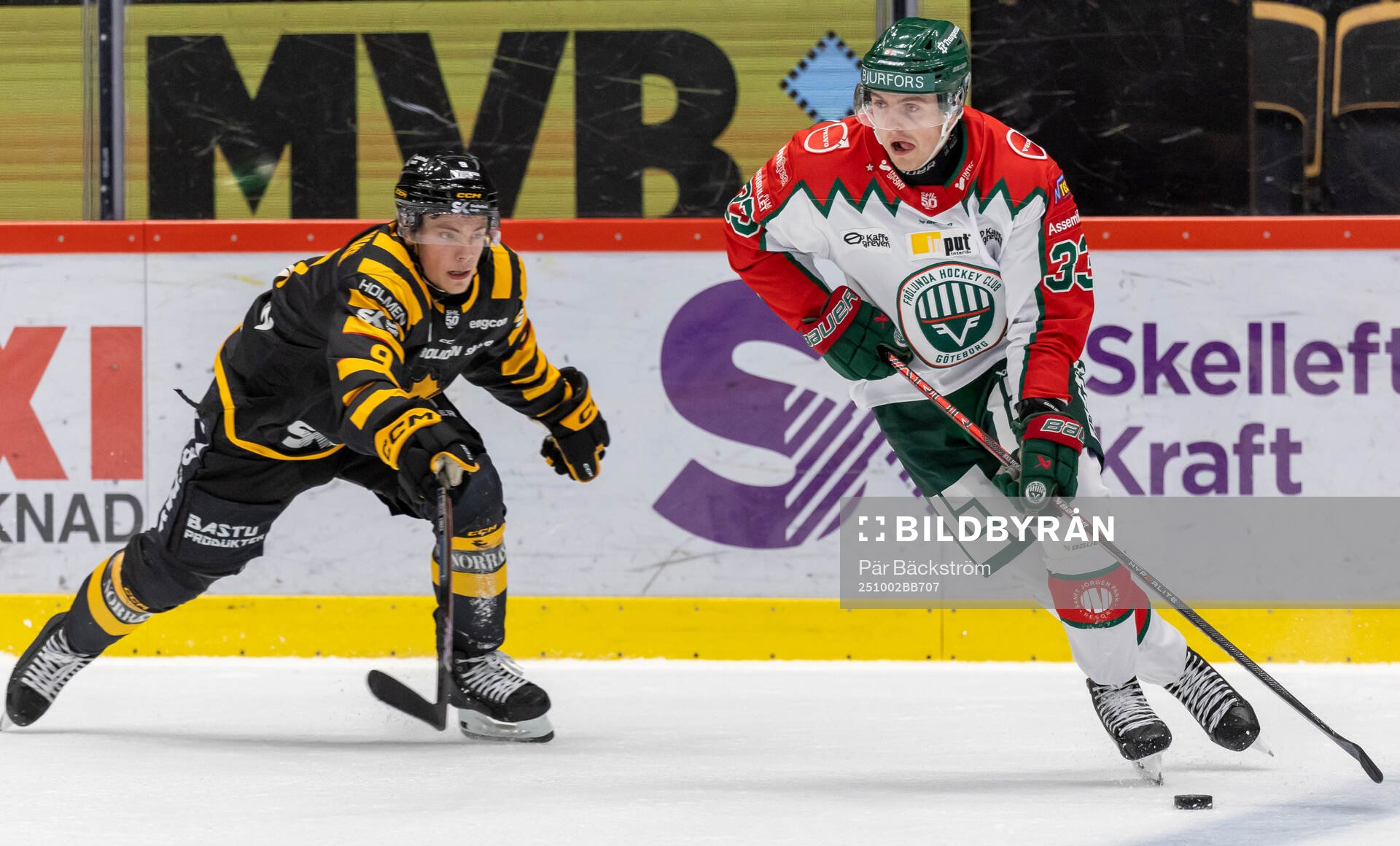 Frölundas Linus Högberg och Skellefteås Victor Stjernborg