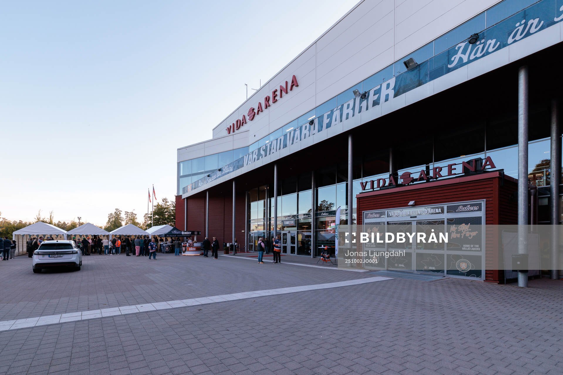Exteriör vy av Vida arena
