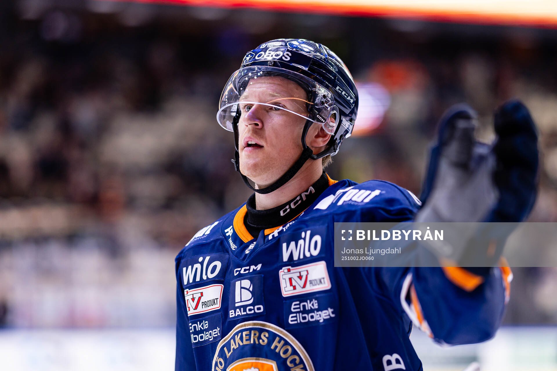 Växjös Hugo Gustafsson jublar