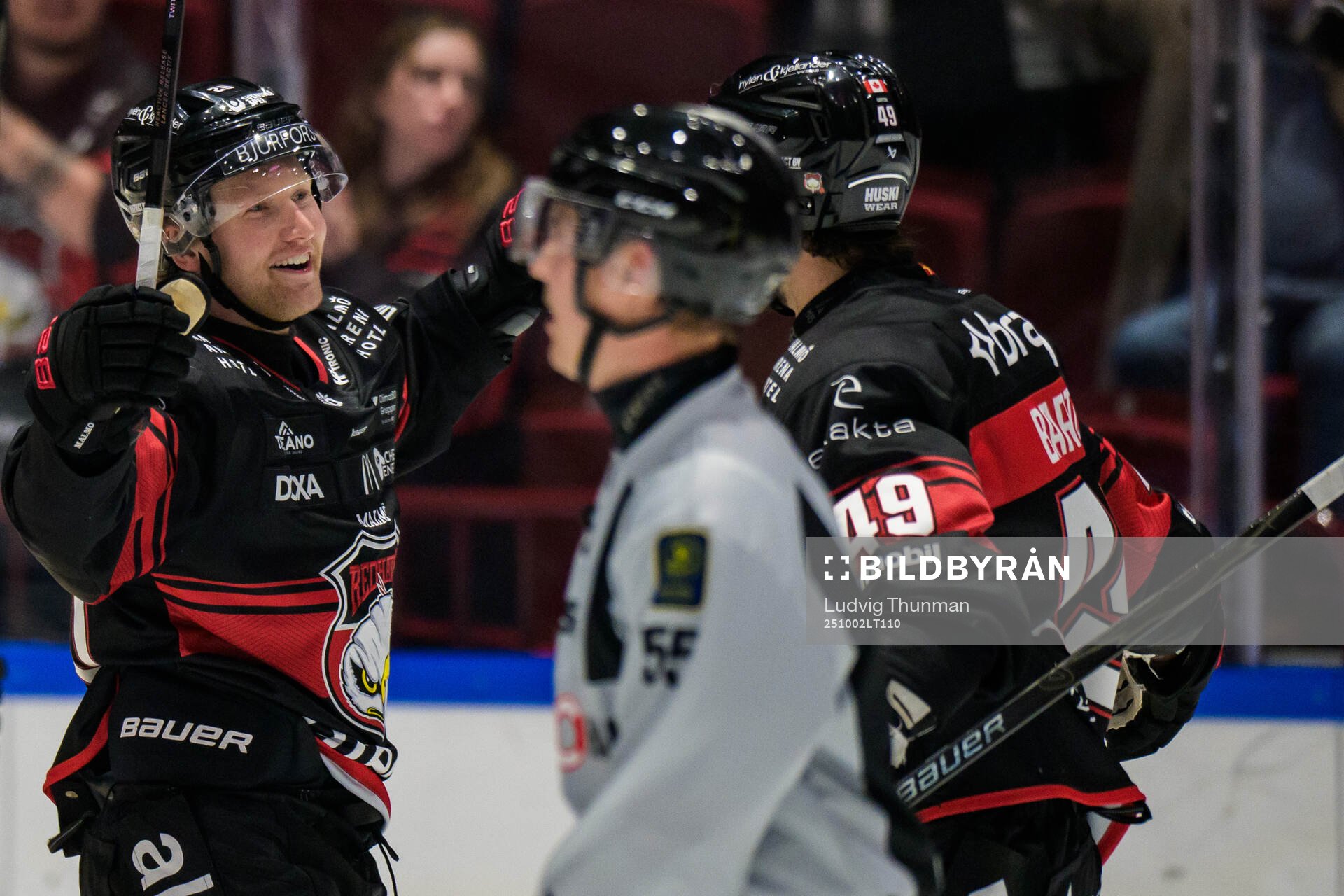 Malmö Redhawks Thomas Berg Paulsen jublar