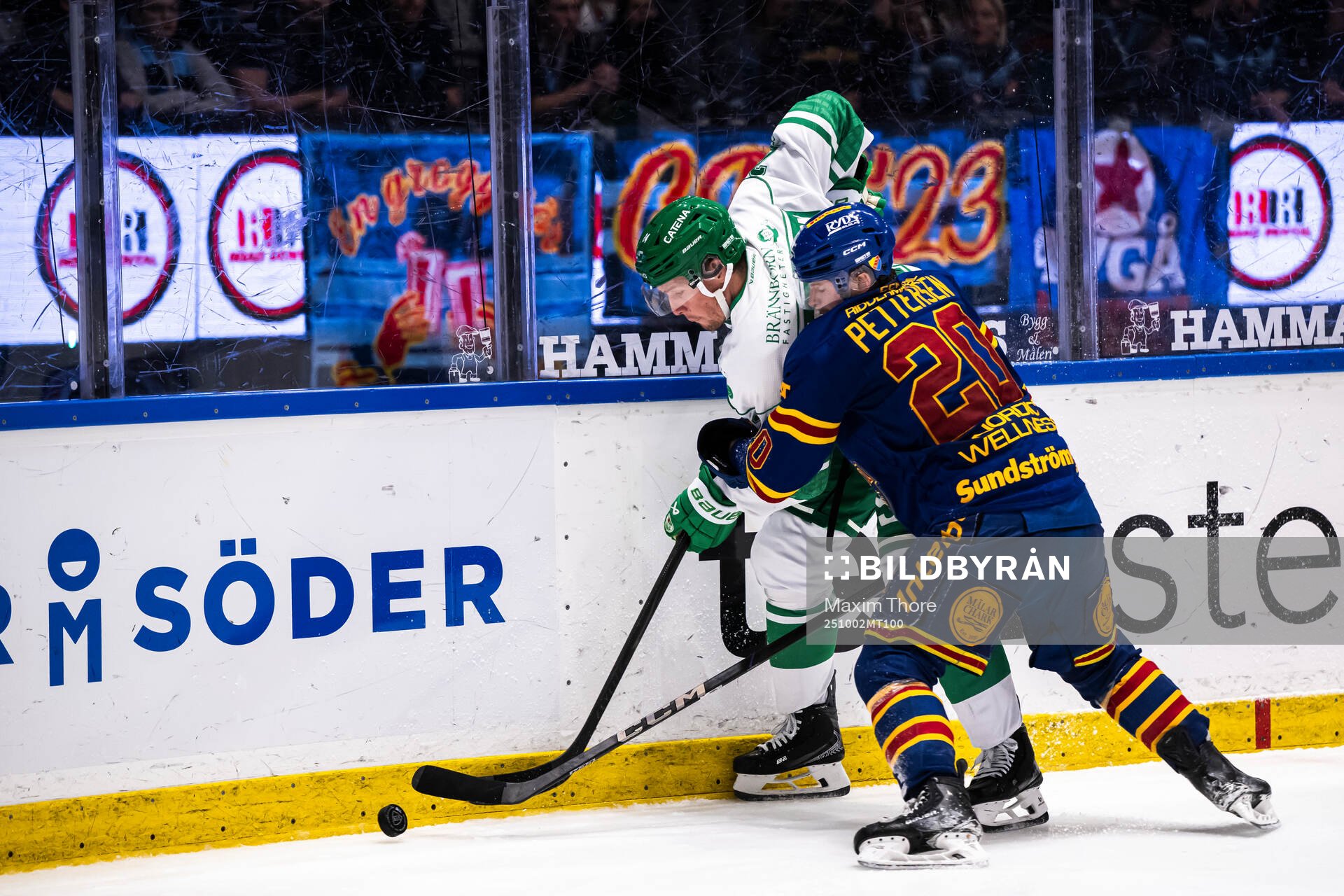 Rögles Mattias Göransson och Djurgårdens Mathias Emilio