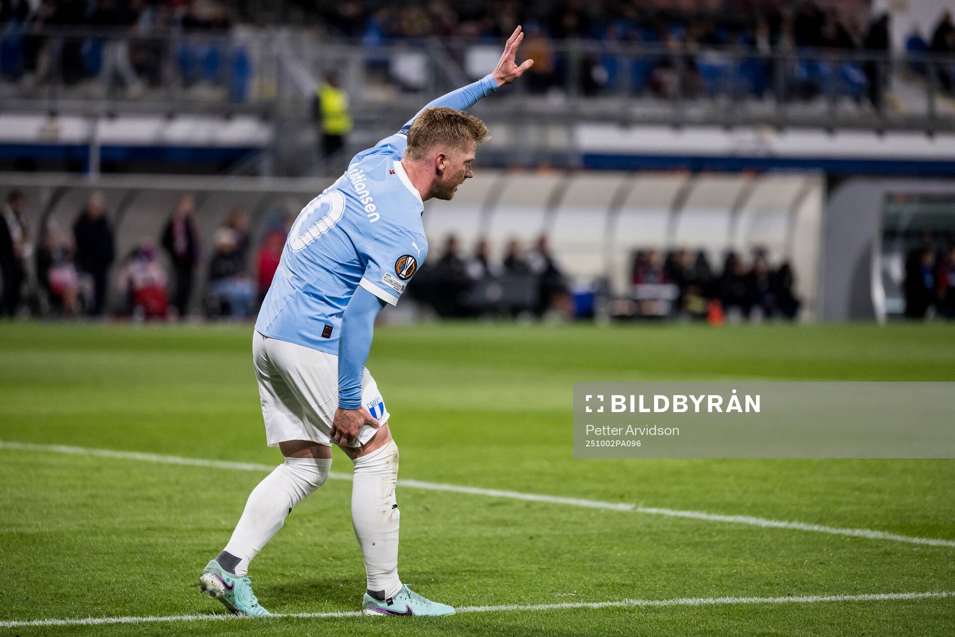 Anders Christiansen of Malmö FF in pain