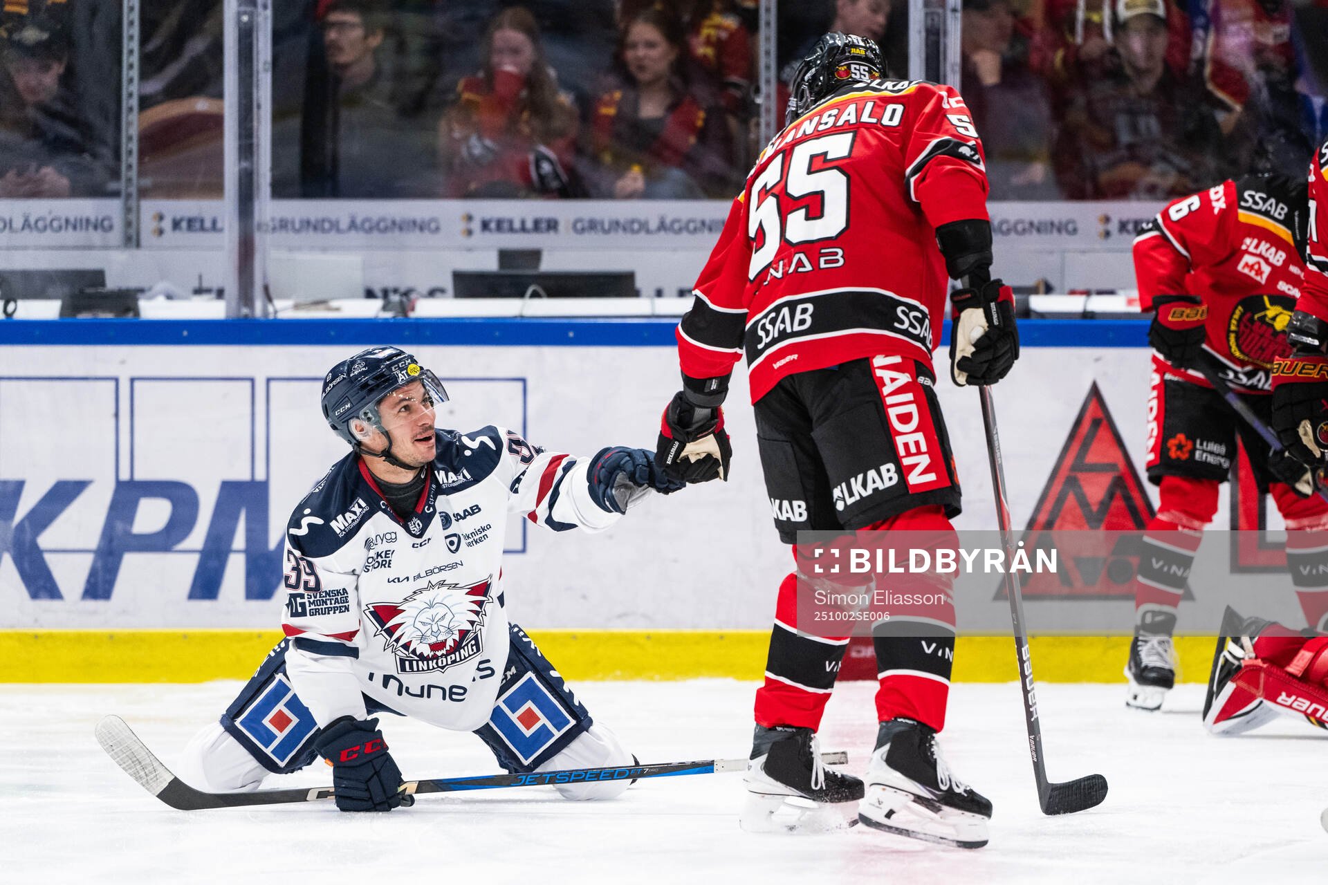 Linköpings Ty Rattie och Luleås Kasper Kotkansalo