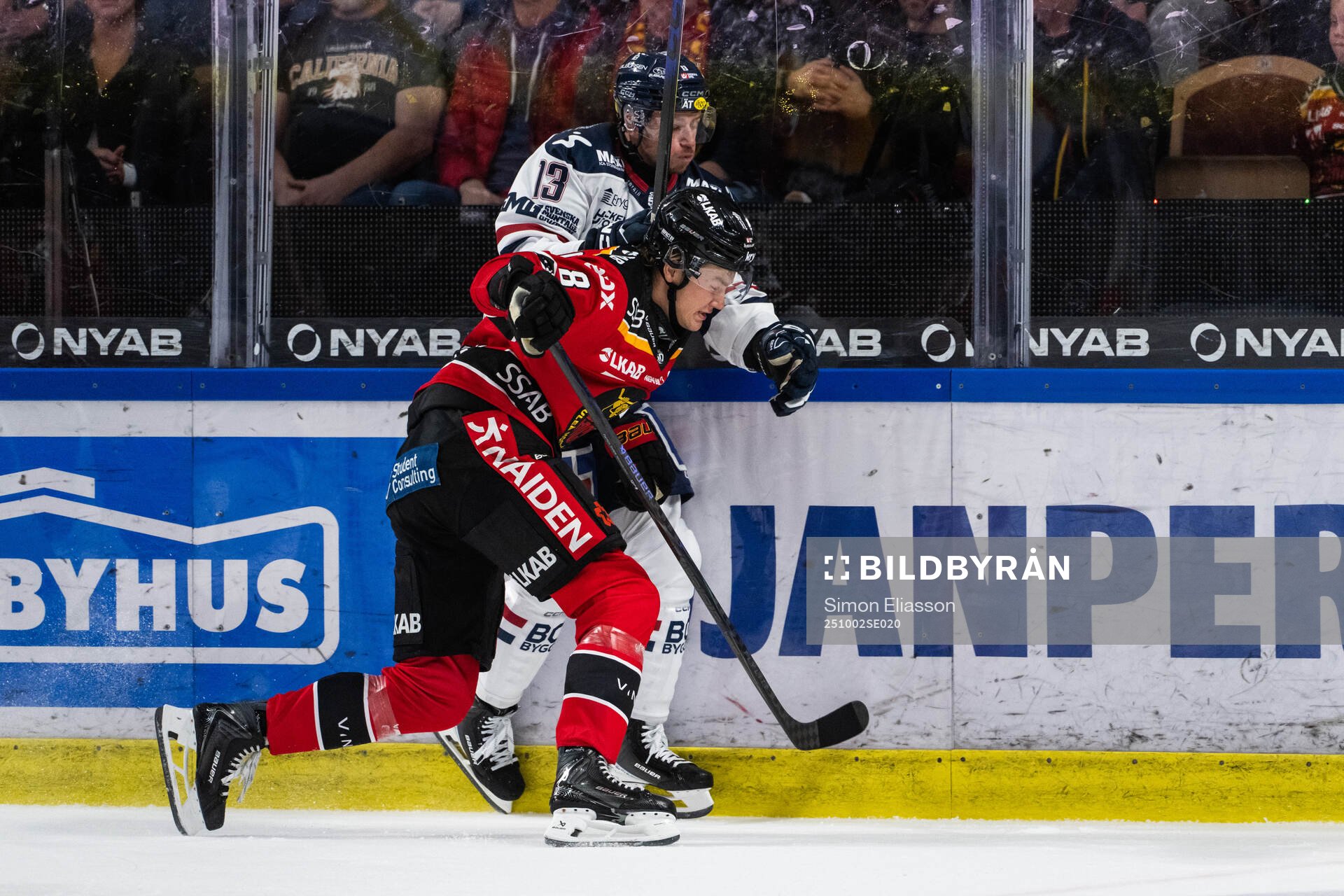 Linköpings Jakub Vrana och Luleås William Håkansson