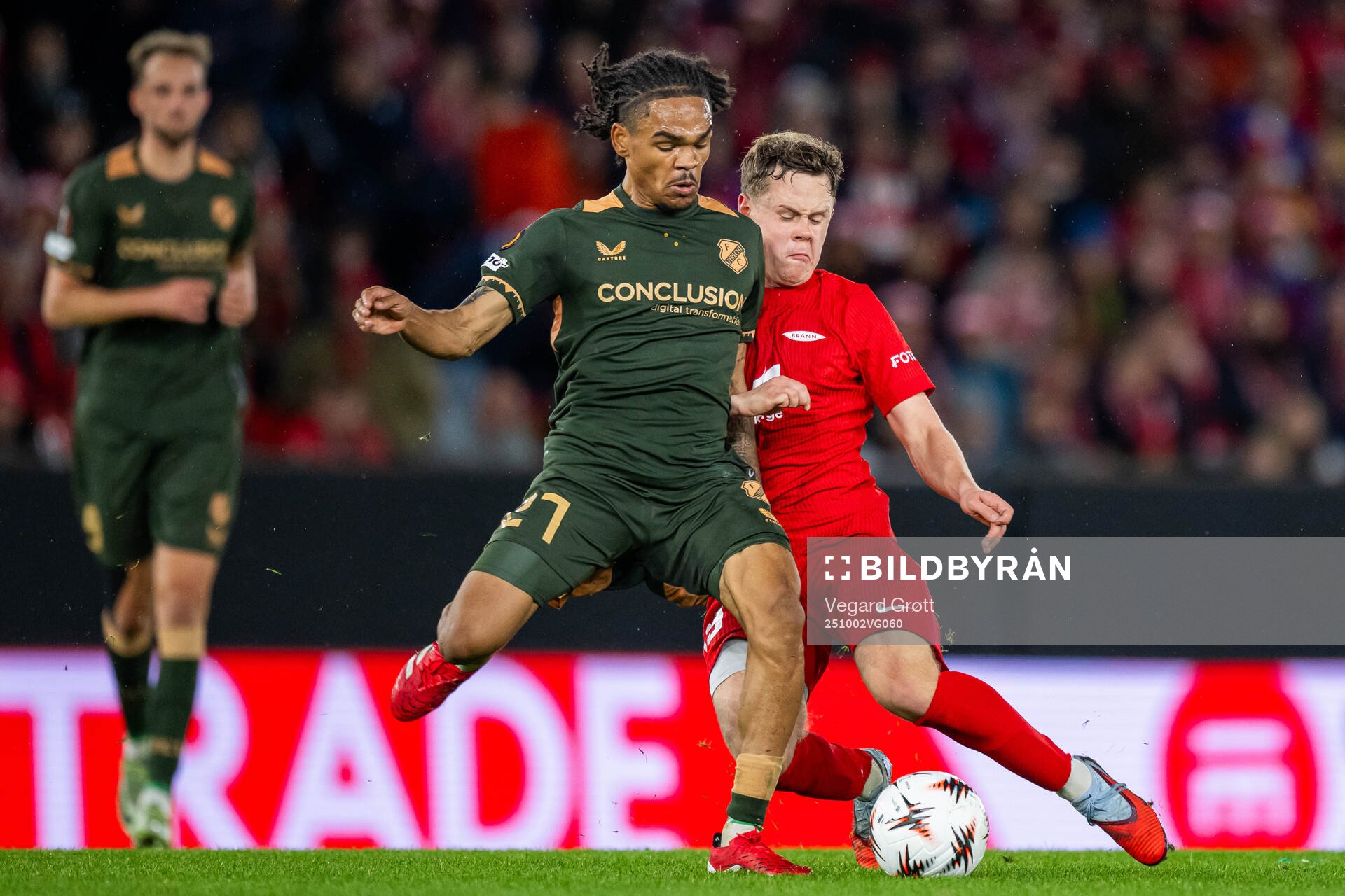 Alonzo Engwanda of Utrecht and Eggert Aron Gudmundsson of
