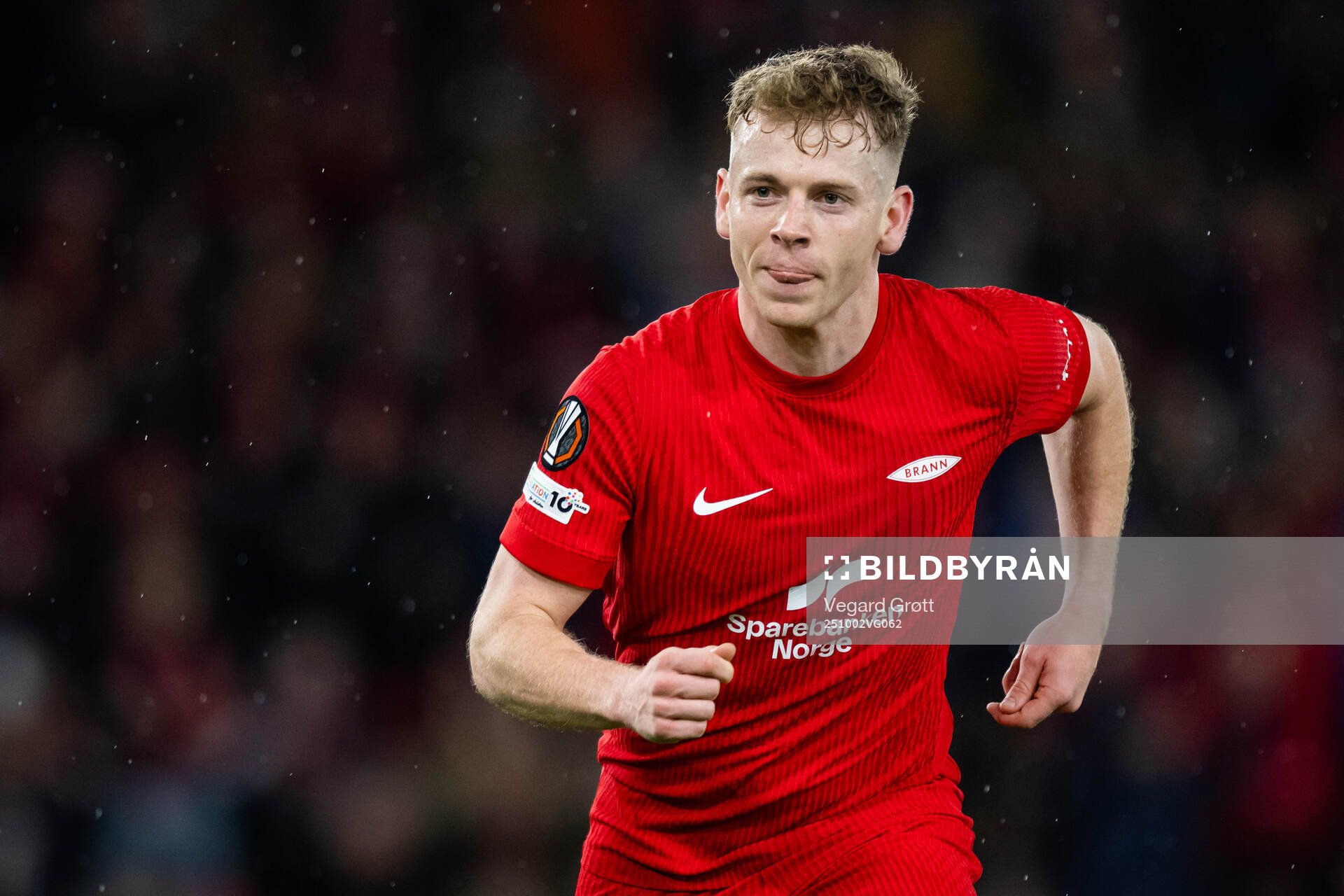 Sævar Atli Magnusson of Brann celebrates