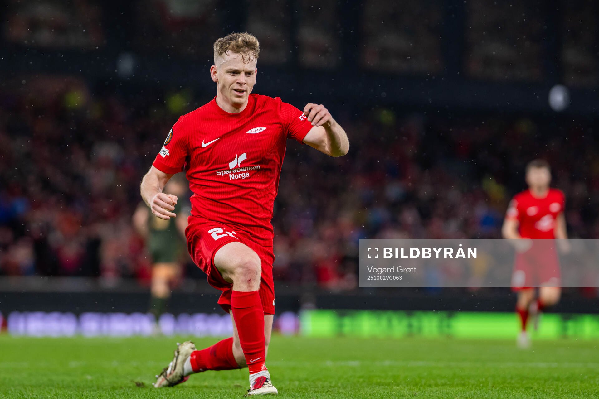 Sævar Atli Magnusson of Brann celebrates