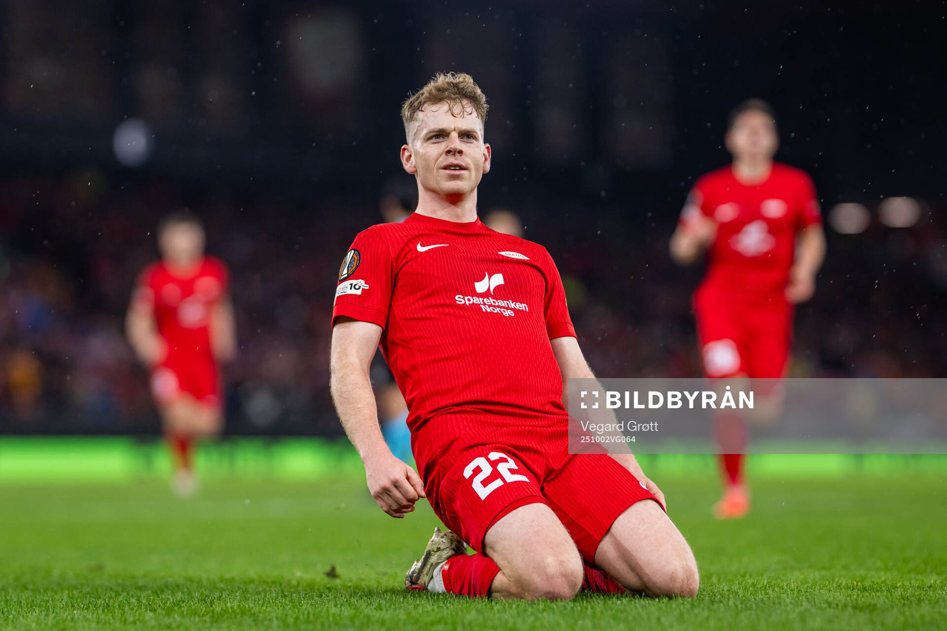 Sævar Atli Magnusson of Brann celebrates