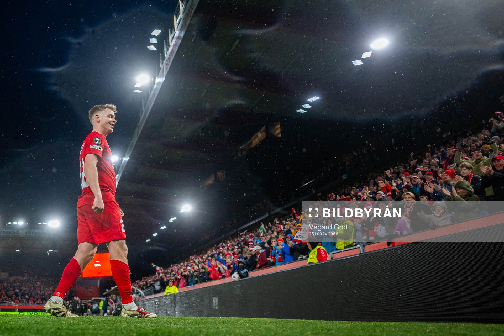 Sævar Atli Magnusson of Brann celebrates