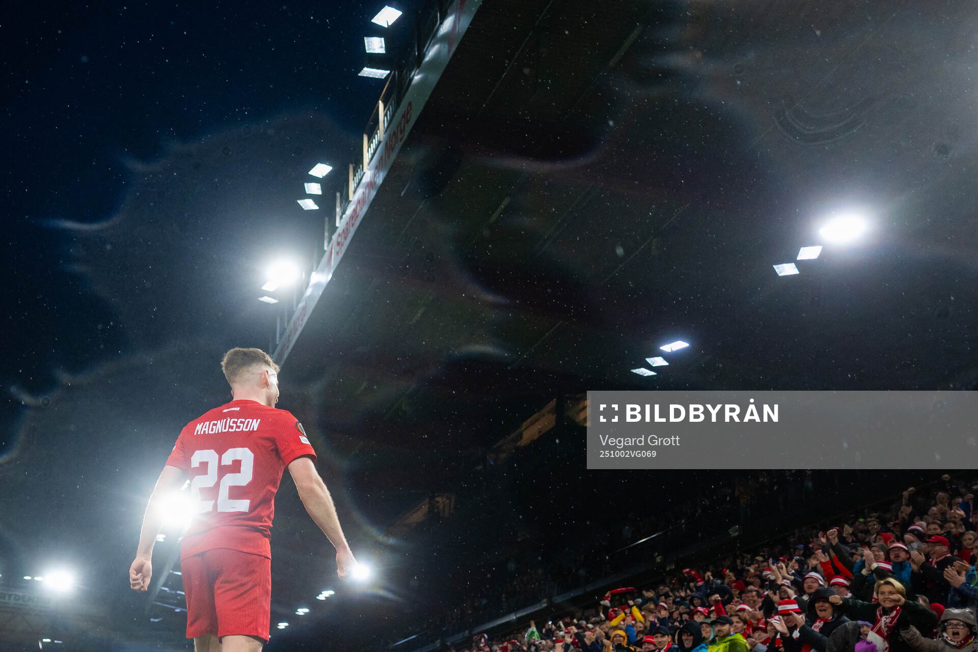 Sævar Atli Magnusson of Brann celebrates