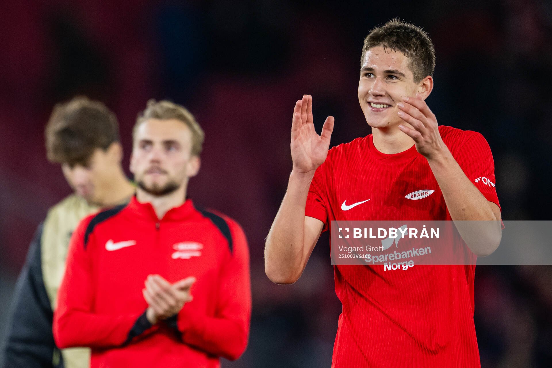 Eivind Helland of Brann celebrates