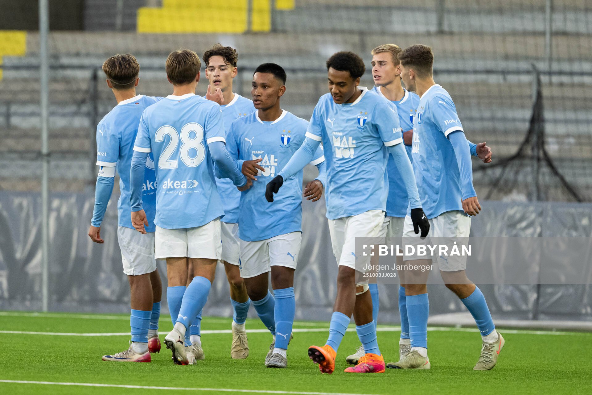 Malmö FFs spelare jublar