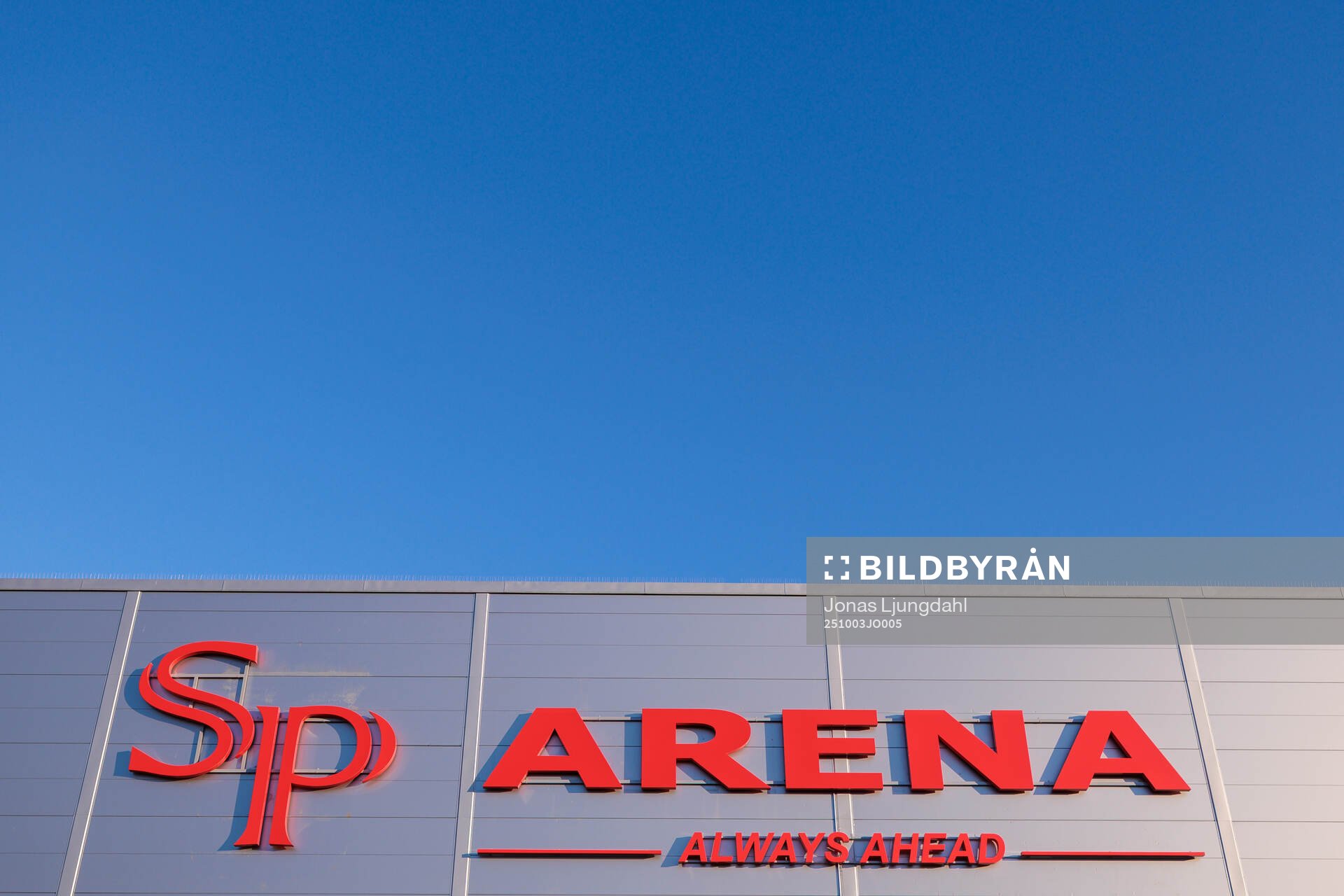 Exteriör vy av SP arena