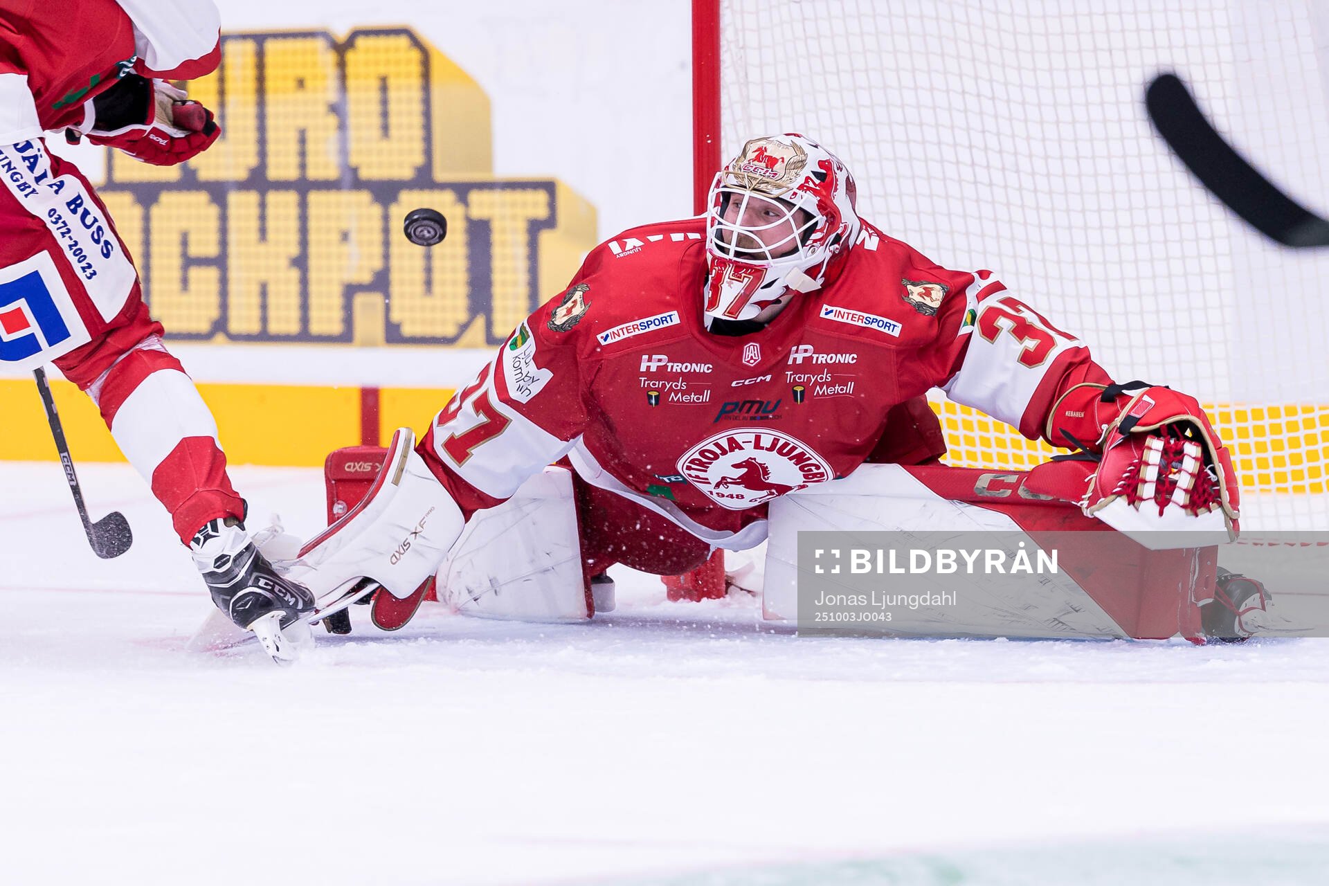 Troja/Ljungbys målvakt Jonathan Stålberg