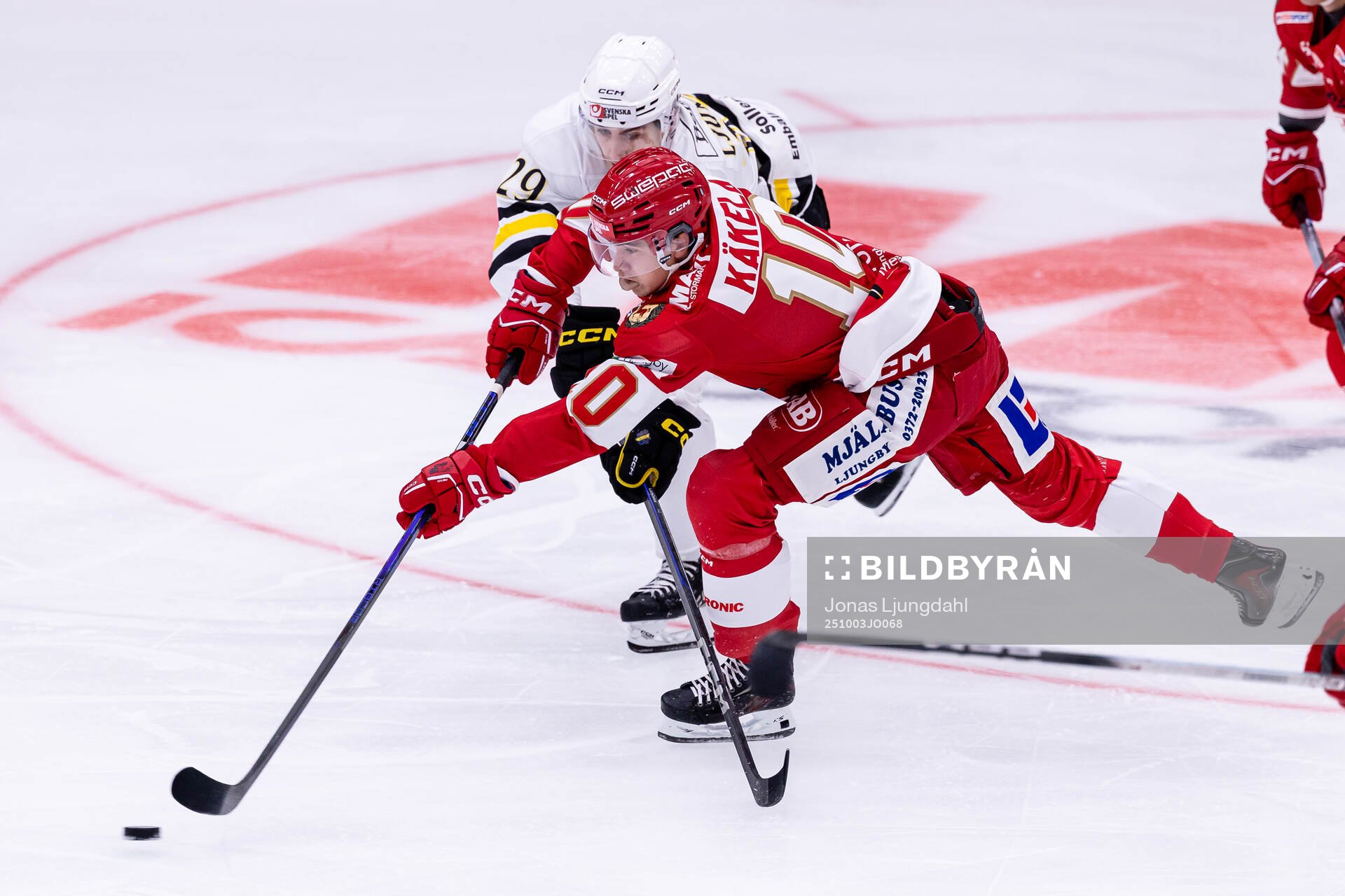 AIKs Daniel Ljungman och Troja/Ljungbys Lucas Käkelä