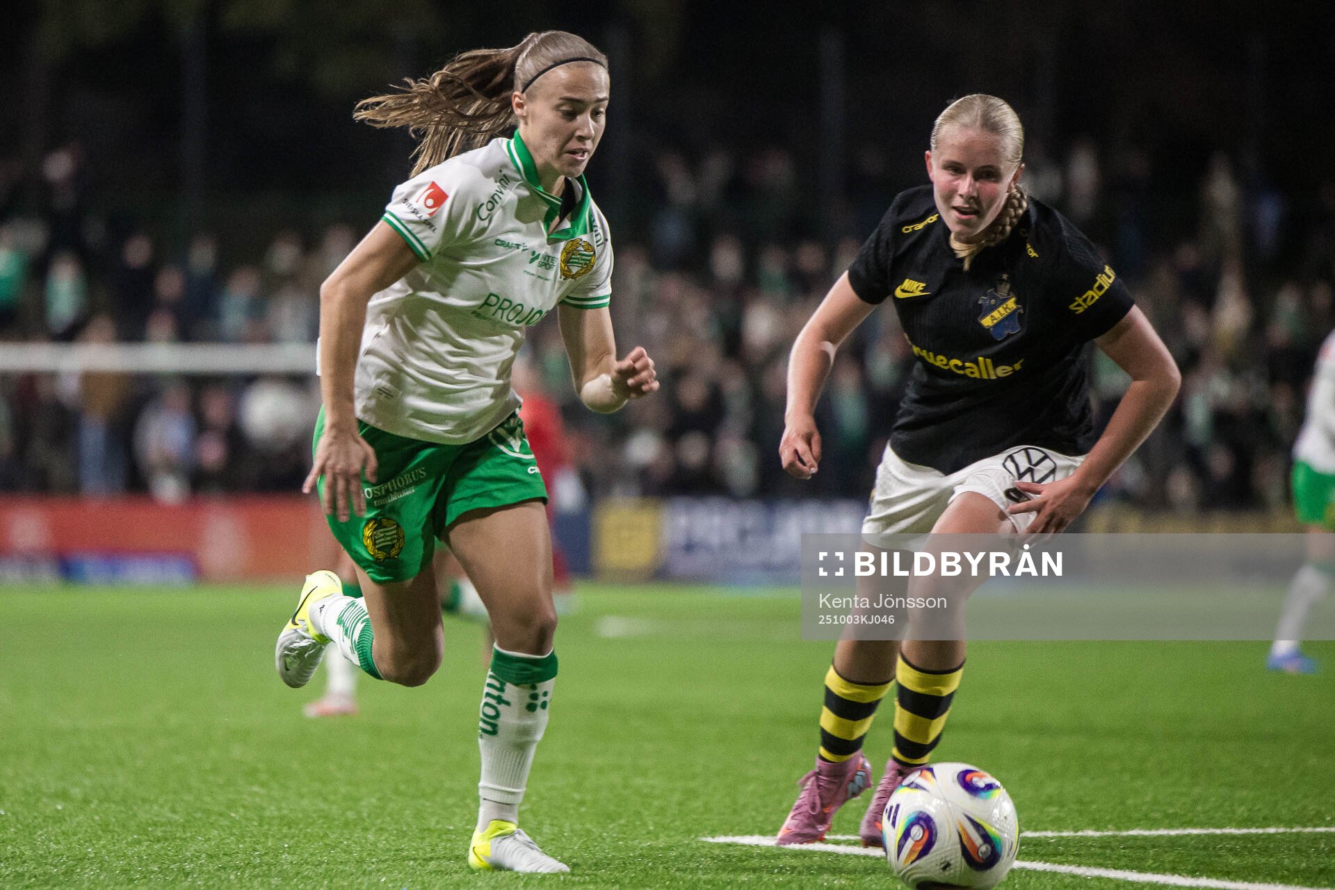 Hammarbys Vilma Emilia Koivisto och AIKs Nova Selin