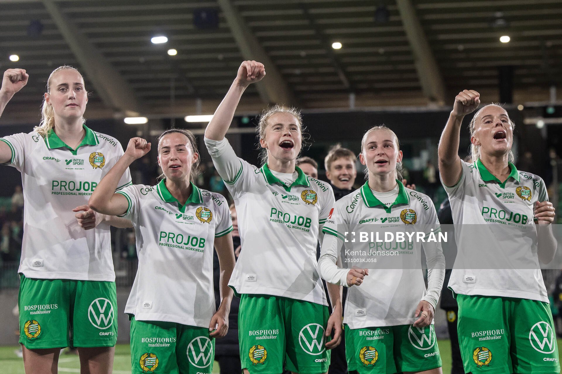 Hammarbys Emelie Bragstad, Vilma Emilia Koivisto, Julie