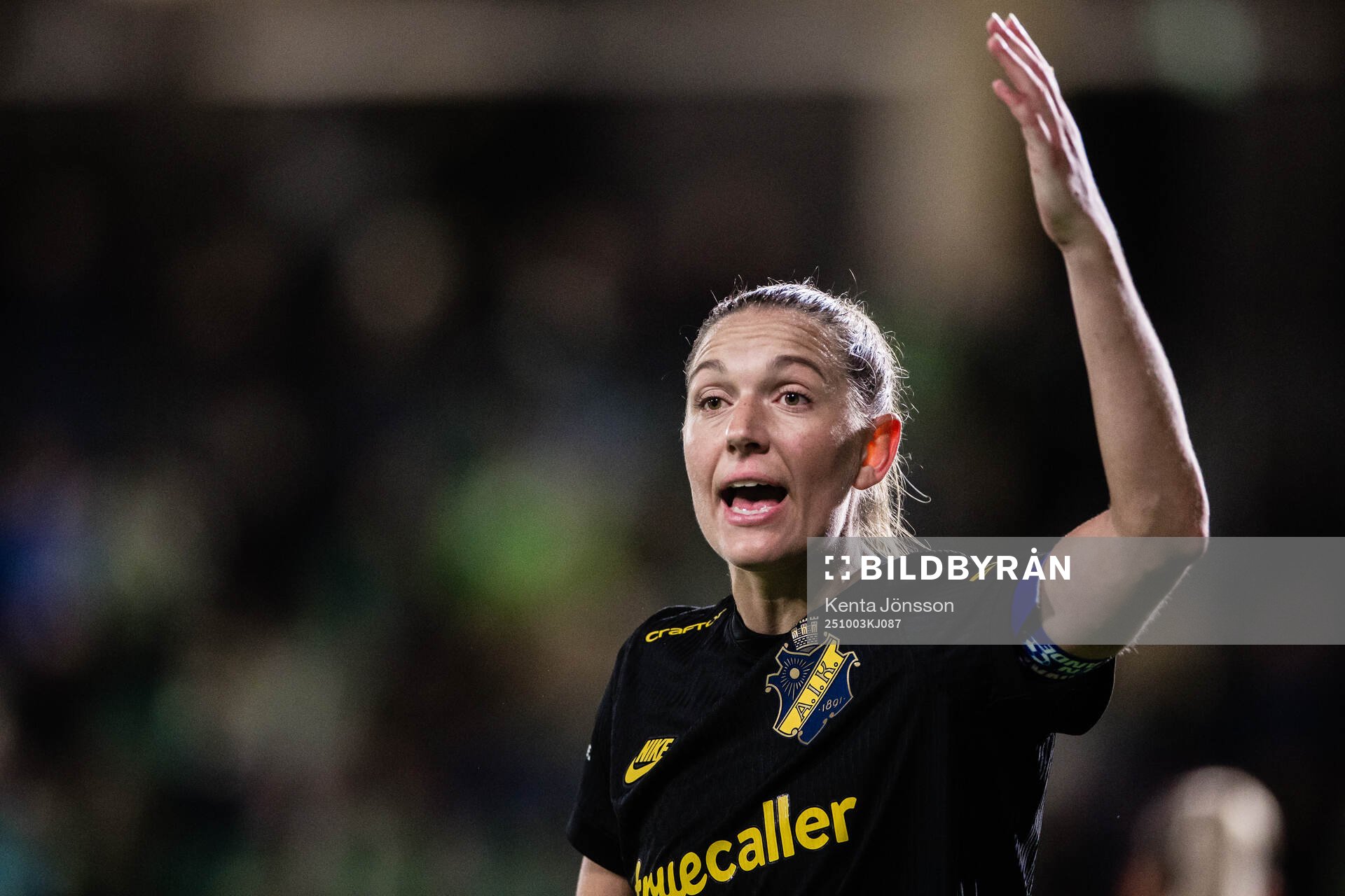 AIKs Jennie Nordin reagerar