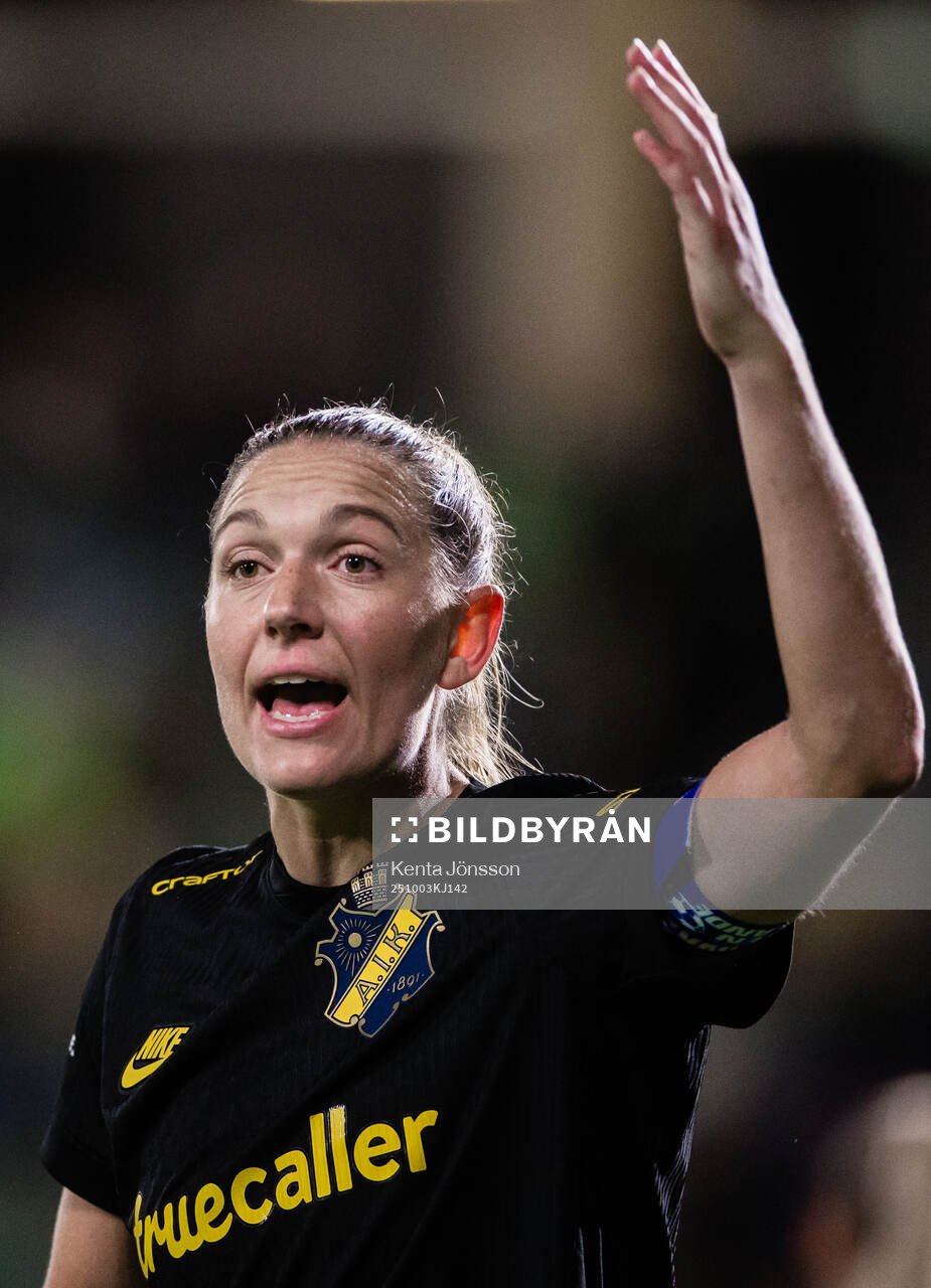 AIKs Jennie Nordin reagerar