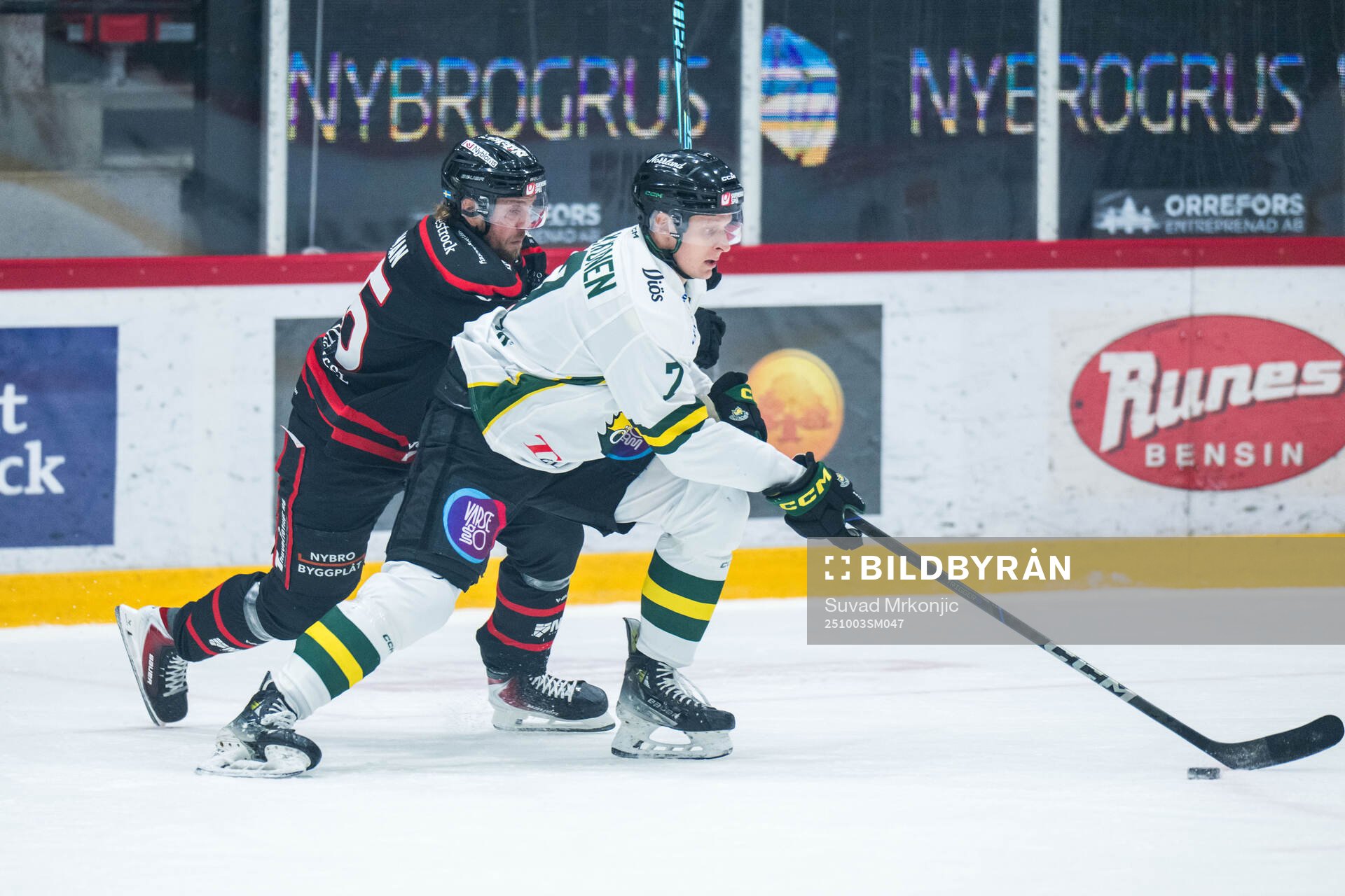 Nybros Marcus Bergman och Östersunds Joel Olkkonen