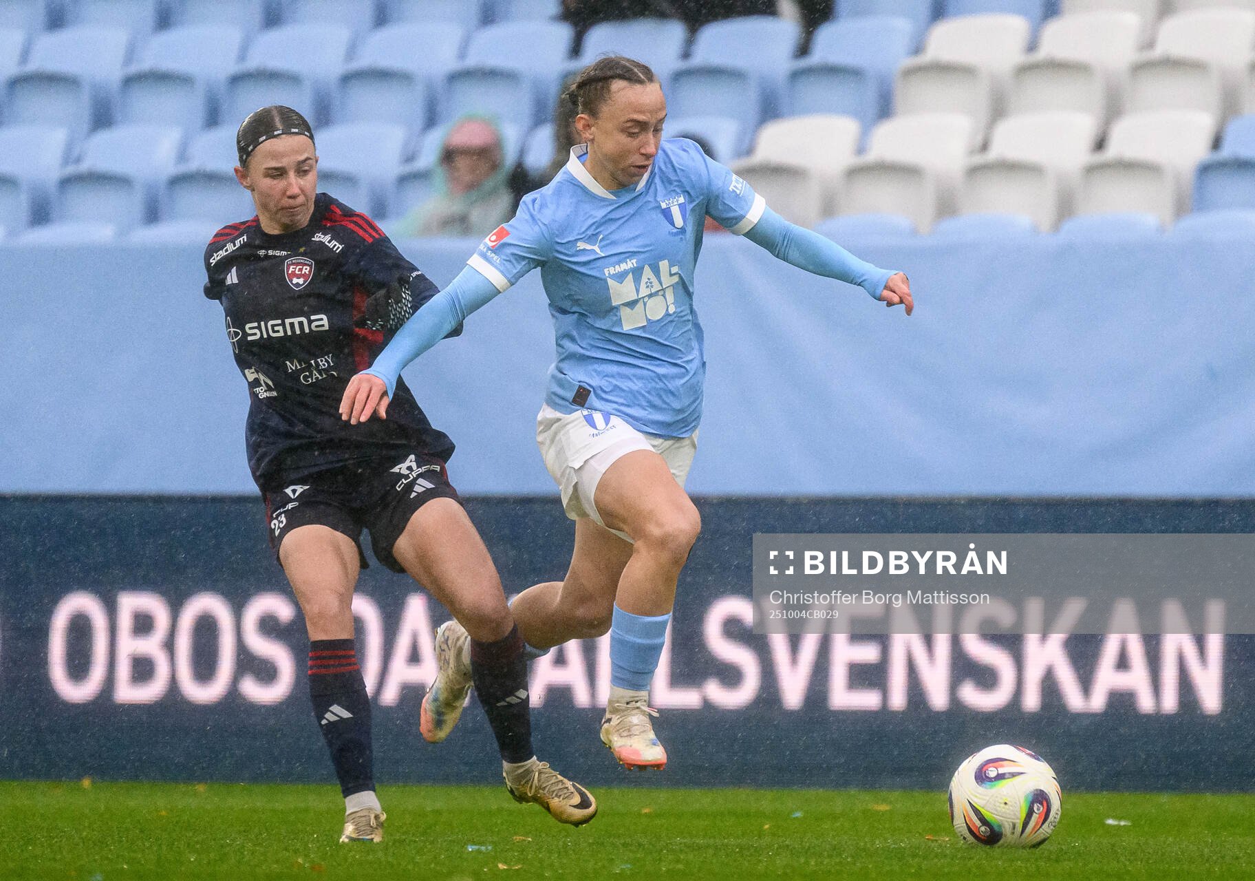 Rosengårds Anastasiya Pabiahaila och Malmö FFs Miljana