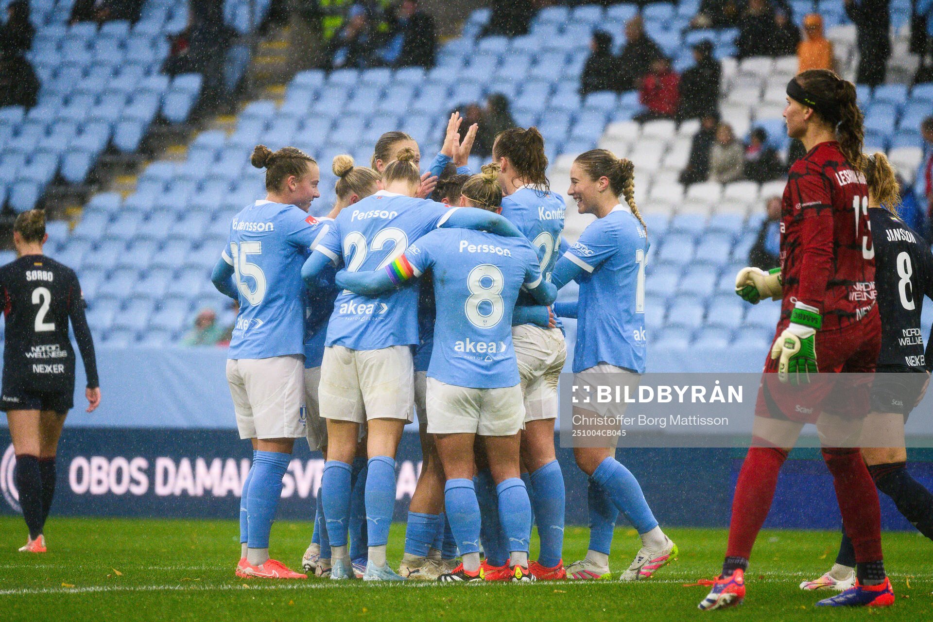 Malmö FFs Sara Kanutte Sørensen Fornes jublar