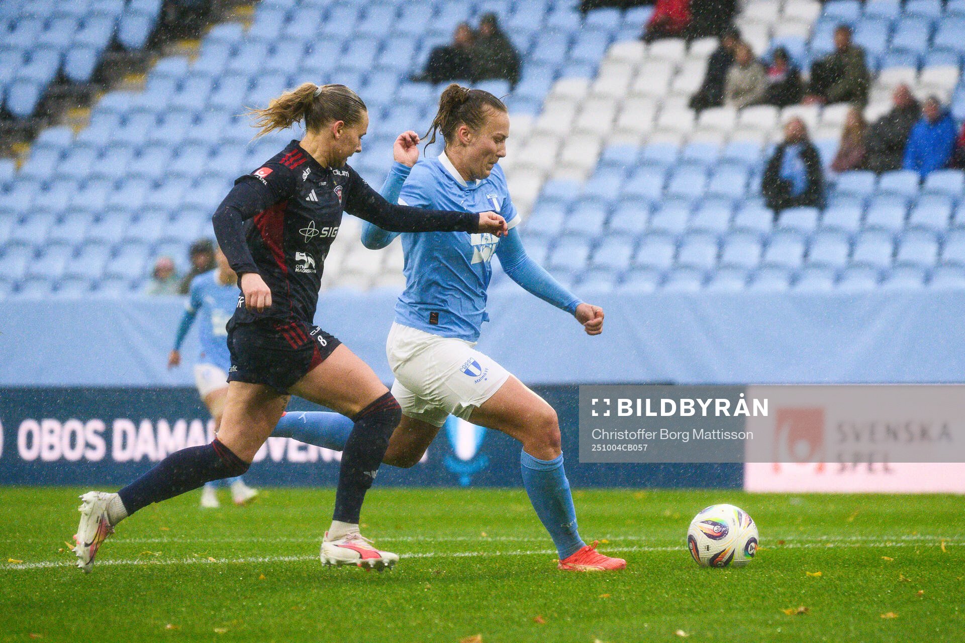 Rosengårds Emma Jansson och Malmö FFs Sara Kanutte