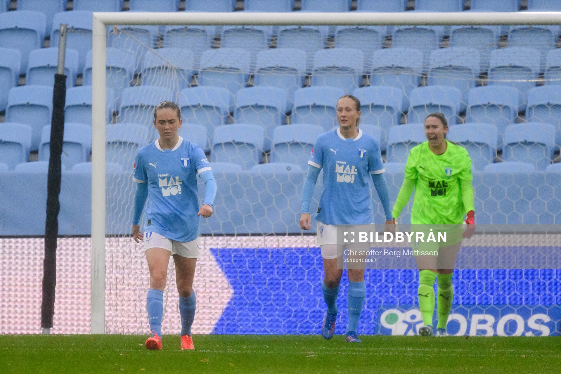 Malmö FFs Matilda Kristell, Sanna Kullberg och målvakt
