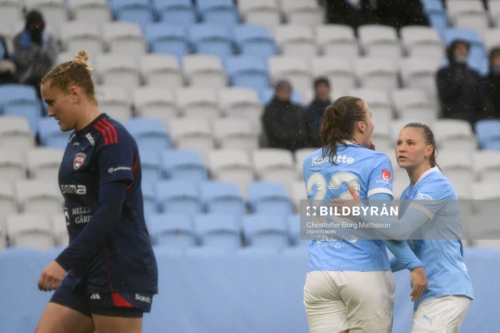 Malmö FFs Sara Kanutte Sørensen Fornes och Katariina