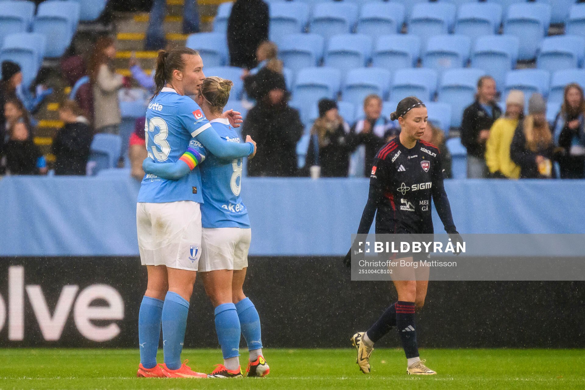 Malmö FFs Sara Kanutte Sørensen Fornes och Mia Persson
