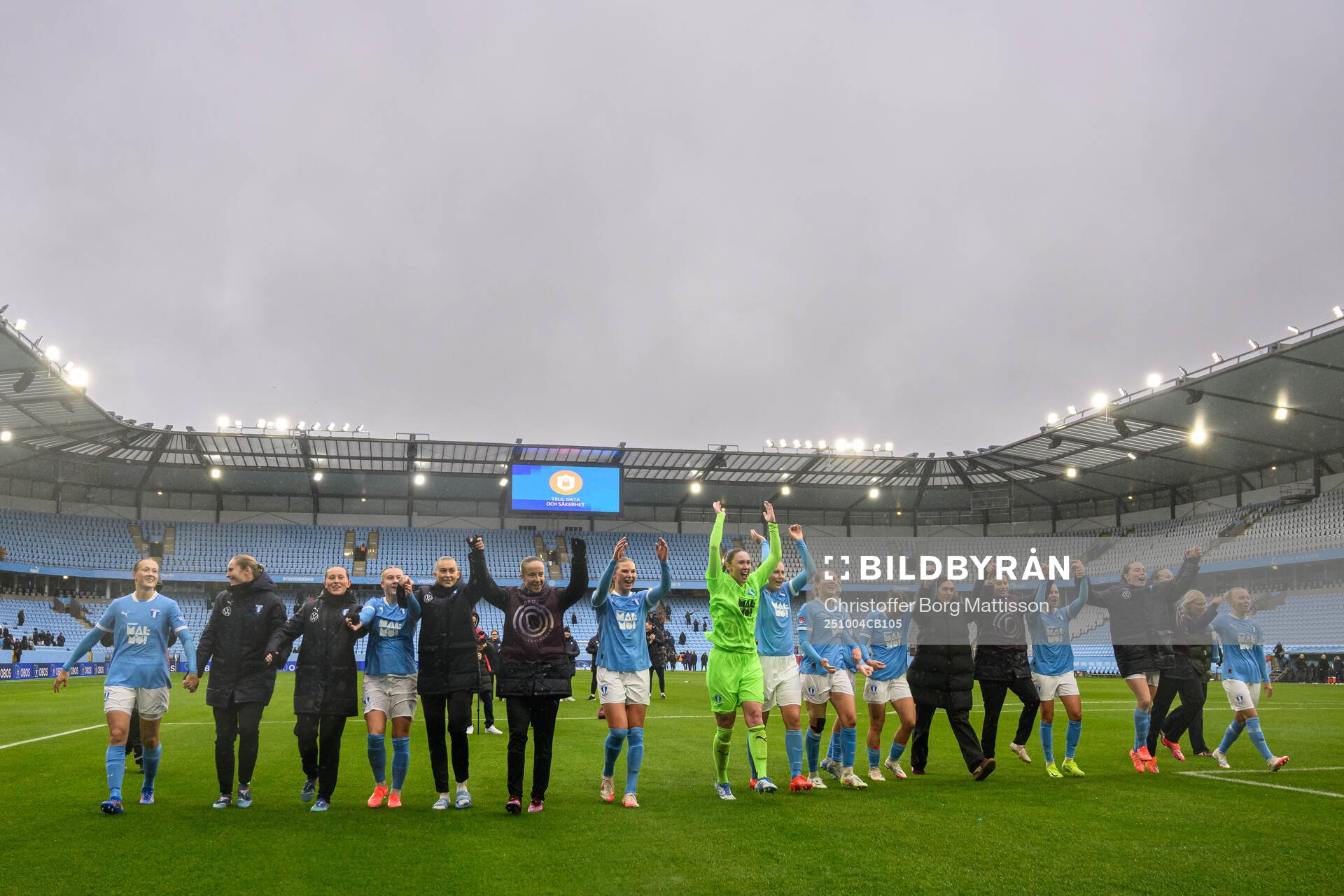 Malmö FFs spelare jublar
