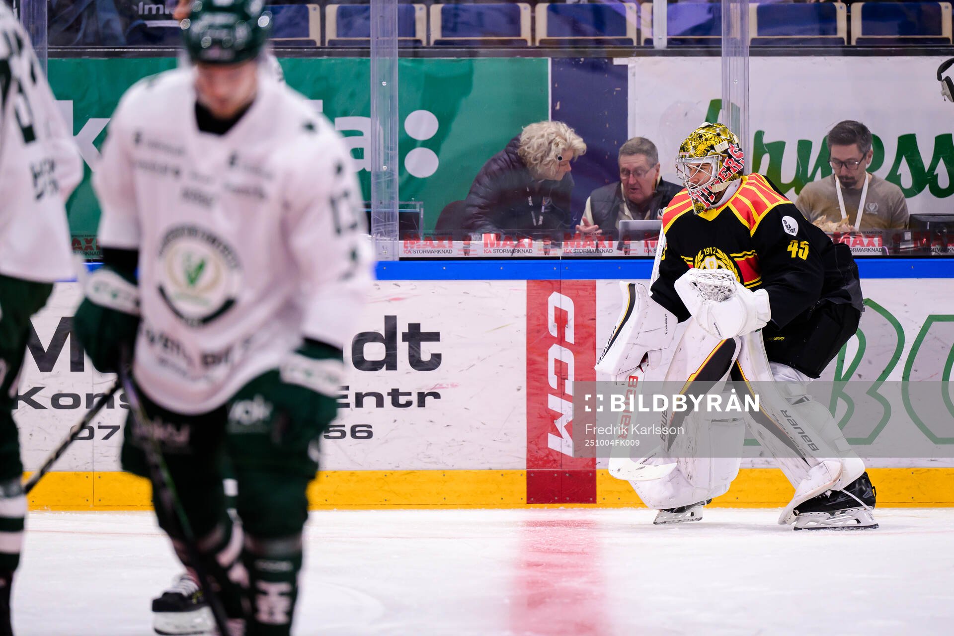 Brynäs målvakt Damian Clara